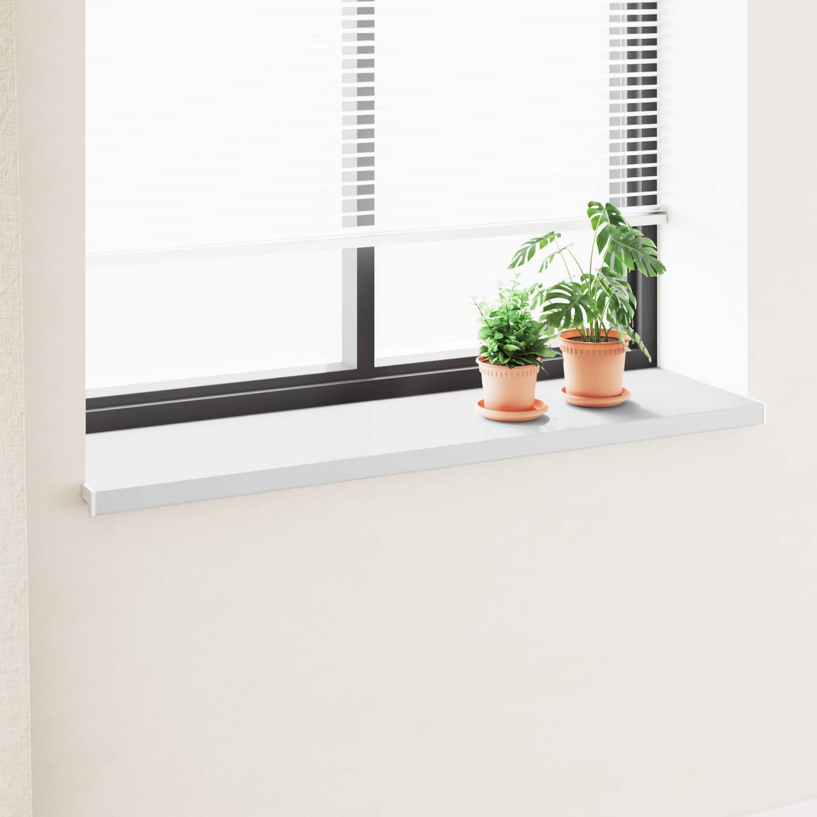 vidaXL Raamsokkel Wit 80 x 10 x 4,5 cm PVC gemengd met UPVC