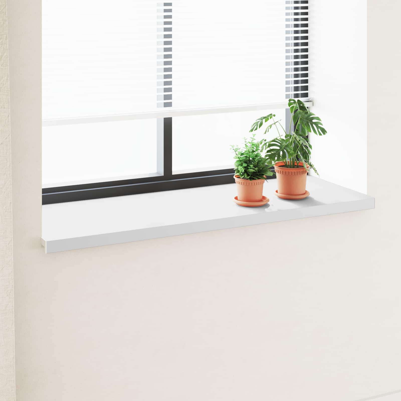 vidaXL Raamsokkel Wit 80 x 10 x 4,5 cm PVC gemengd met UPVC