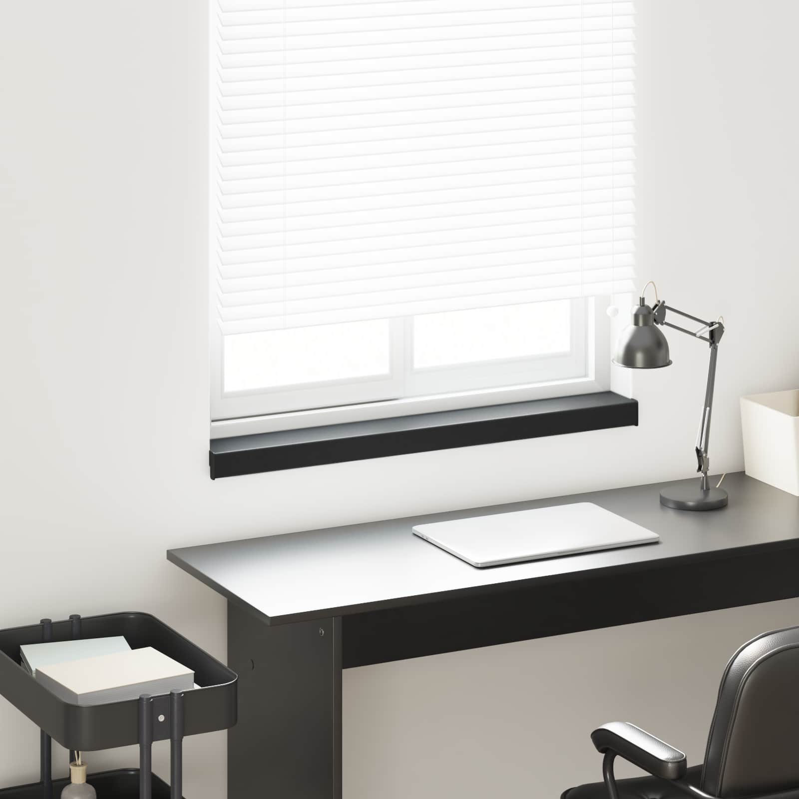 vidaXL Raamsokkel Wit 80 x 10 x 4,5 cm PVC gemengd met UPVC
