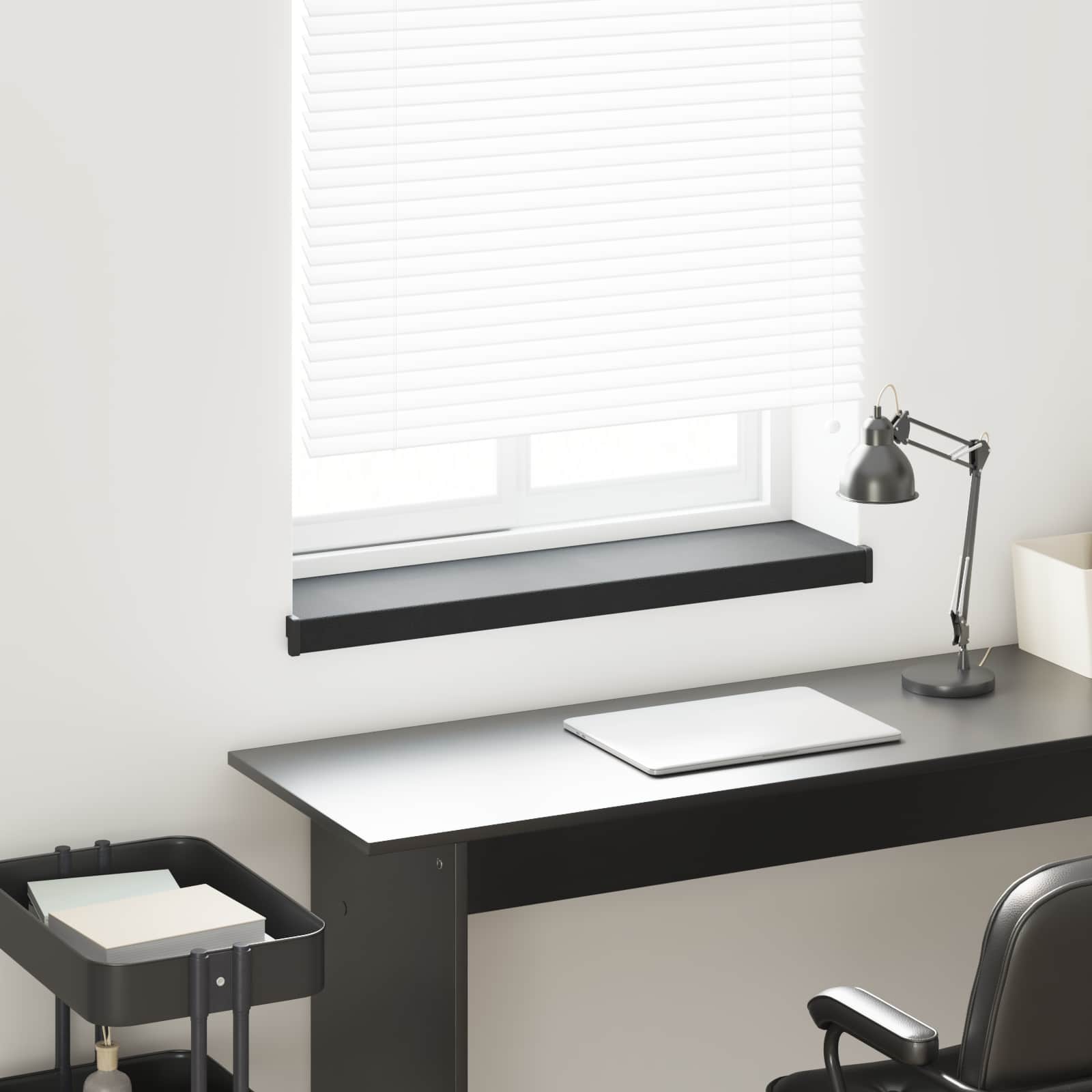 vidaXL Raamsokkel Wit 80 x 10 x 4,5 cm PVC gemengd met UPVC