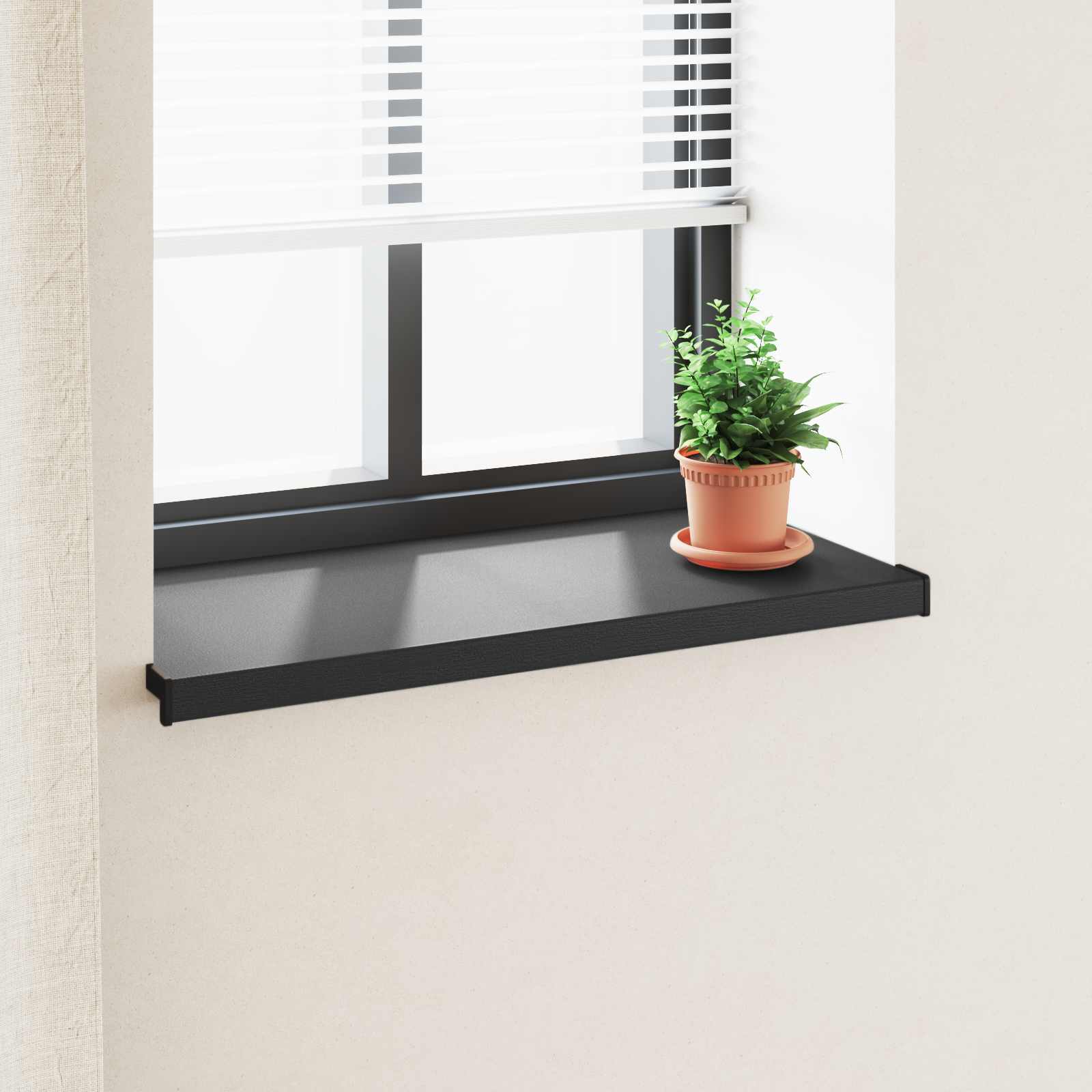 vidaXL Raamsokkel Wit 80 x 10 x 4,5 cm PVC gemengd met UPVC