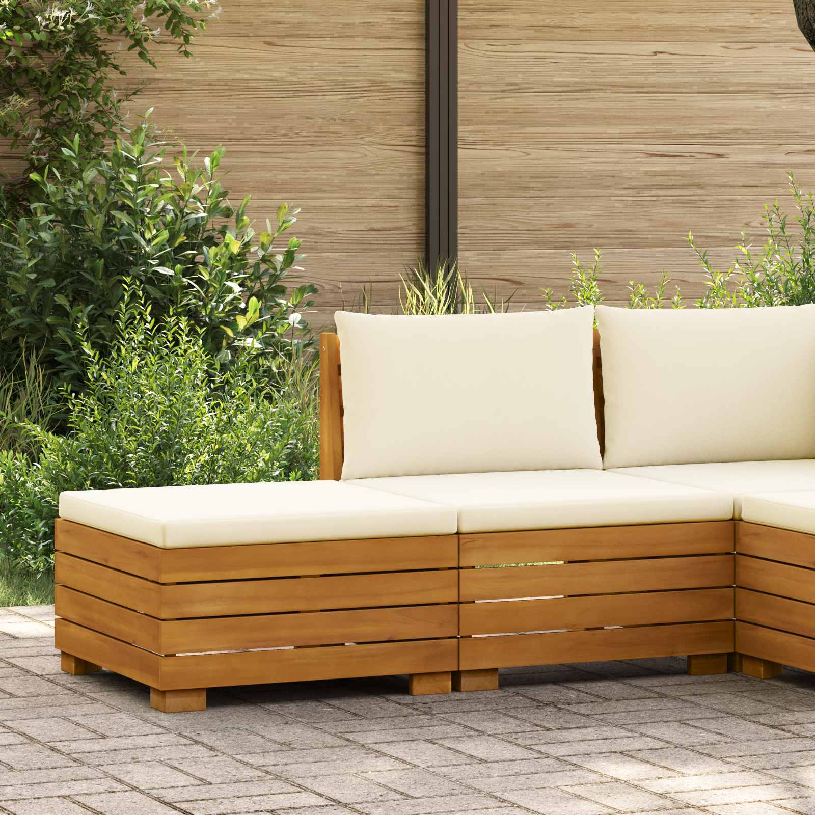 vidaXL 2-delige Tuin loungeset Massief Acaciahout Bruin