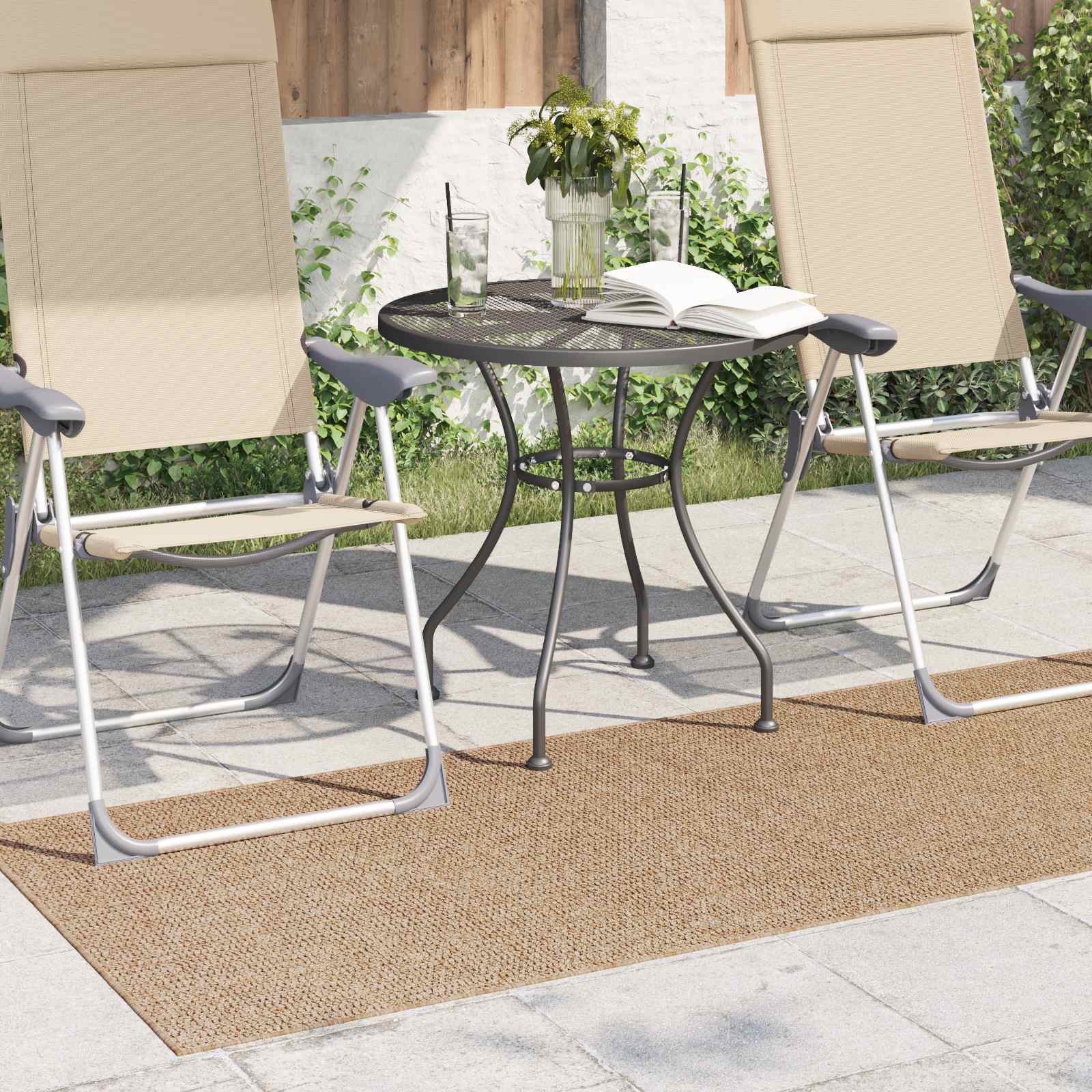 vidaXL Vloerkleden Rechthoekig Naturel 150 x 80 cm