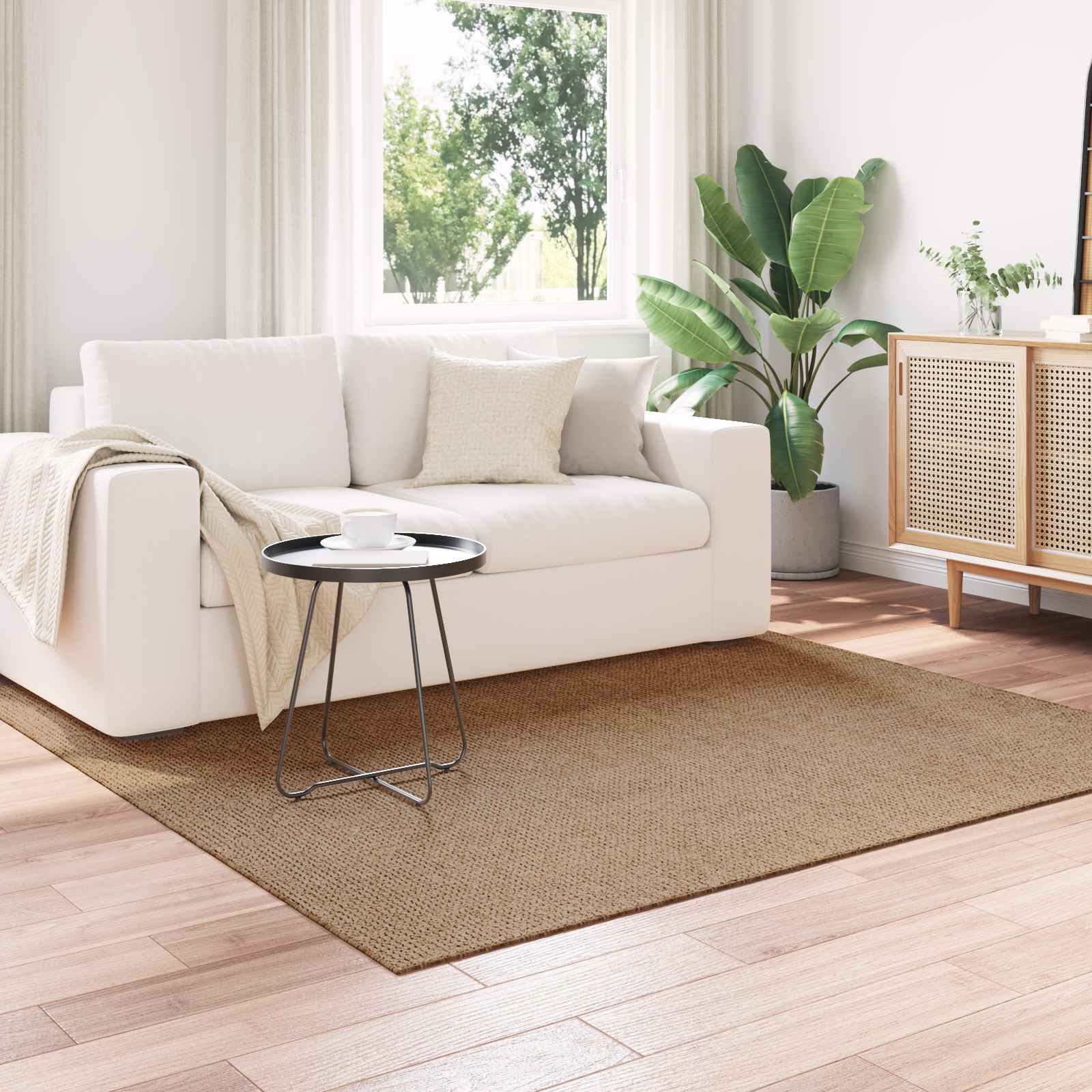 vidaXL Vloerkleden Rechthoekig Naturel 150 x 80 cm
