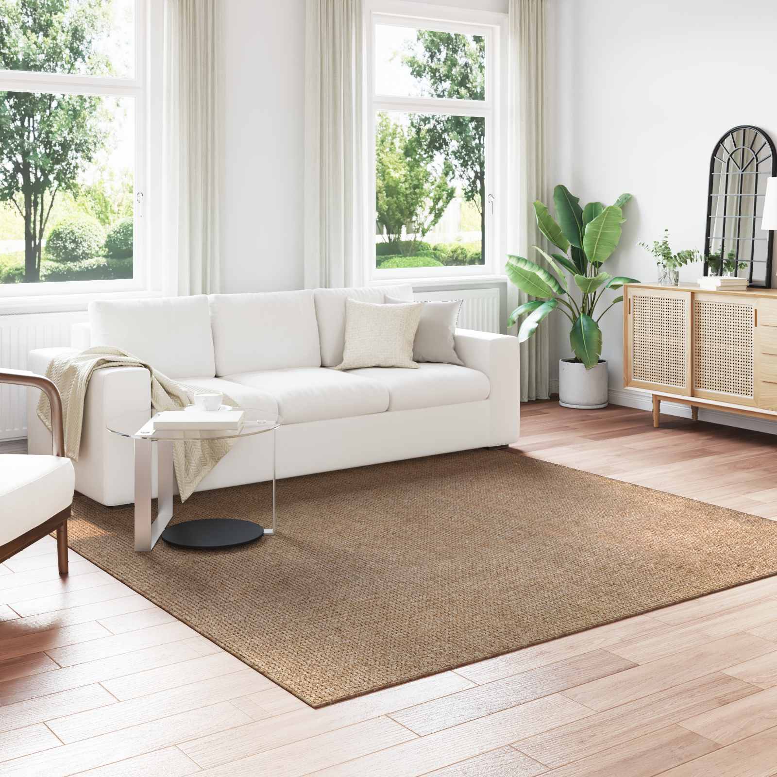 vidaXL Vloerkleden Rechthoekig Naturel 150 x 80 cm