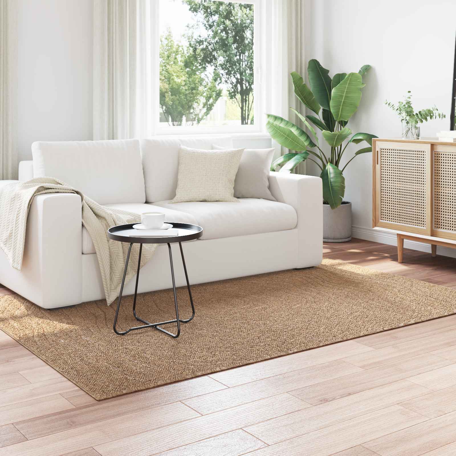 vidaXL Vloerkleden Rechthoekig Naturel 150 x 80 cm