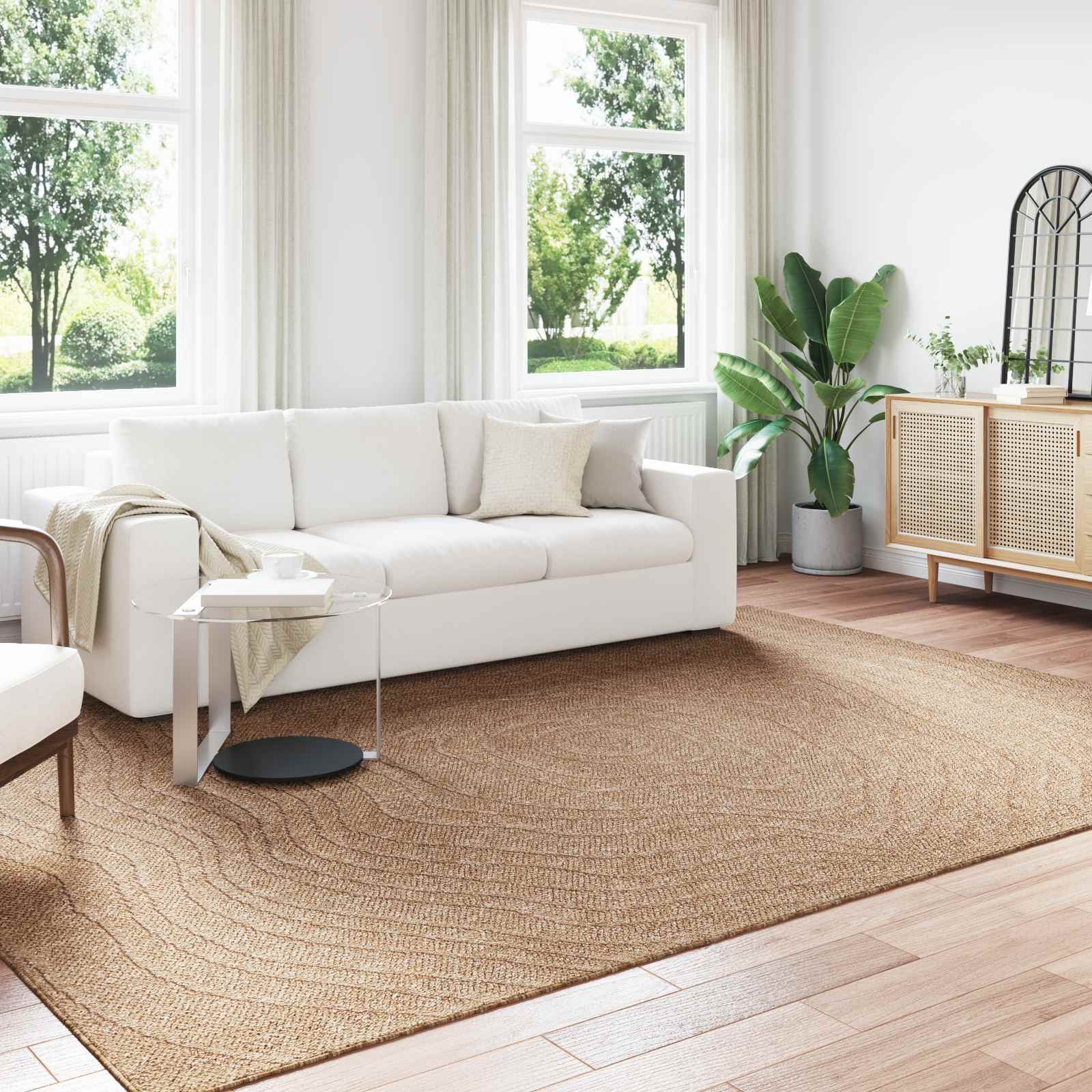 vidaXL Vloerkleden Rechthoekig Naturel 150 x 80 cm