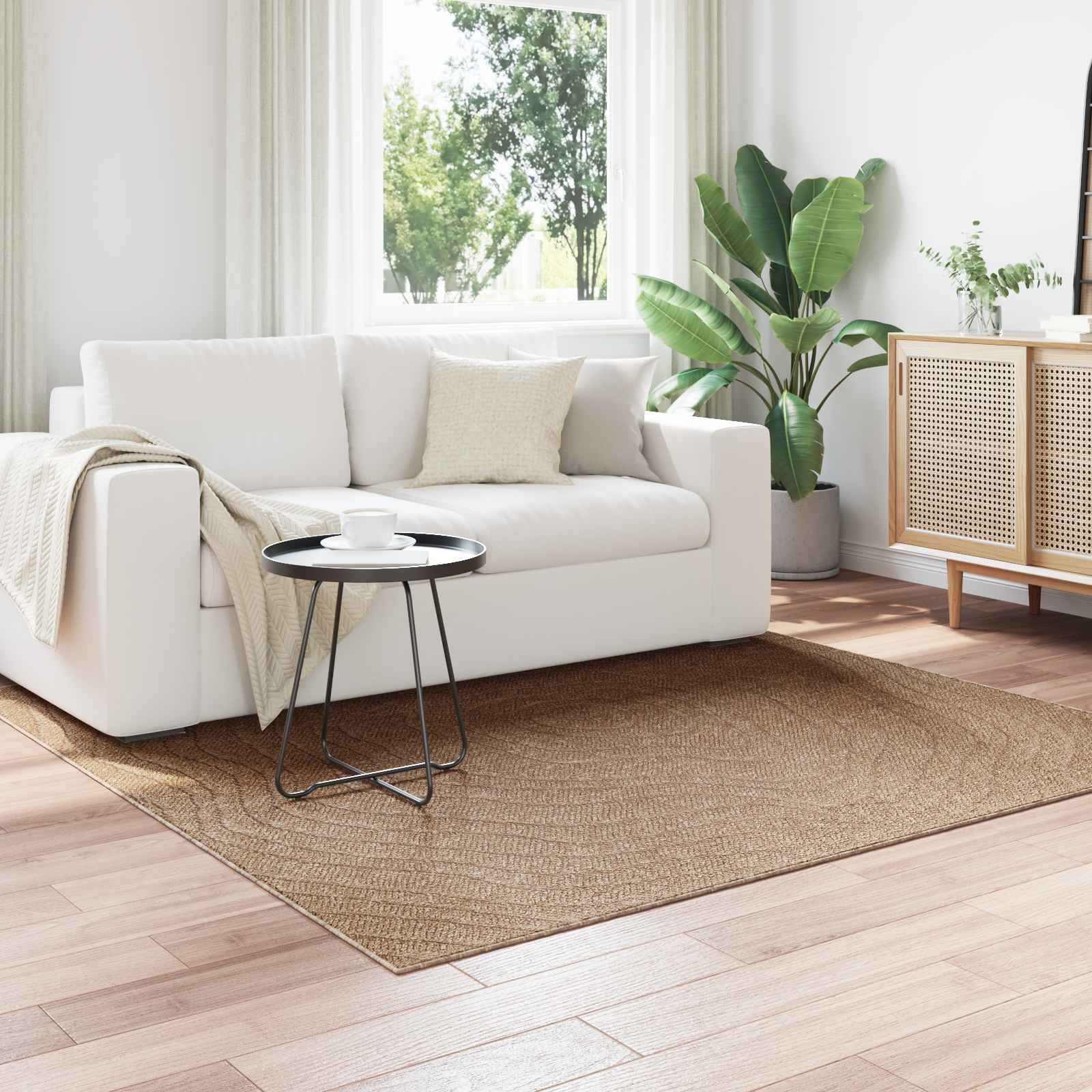 vidaXL Vloerkleden Rechthoekig Naturel 150 x 80 cm