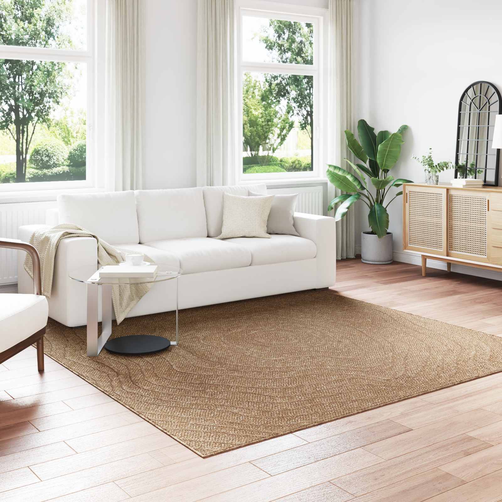 vidaXL Vloerkleden Rechthoekig Naturel 150 x 80 cm