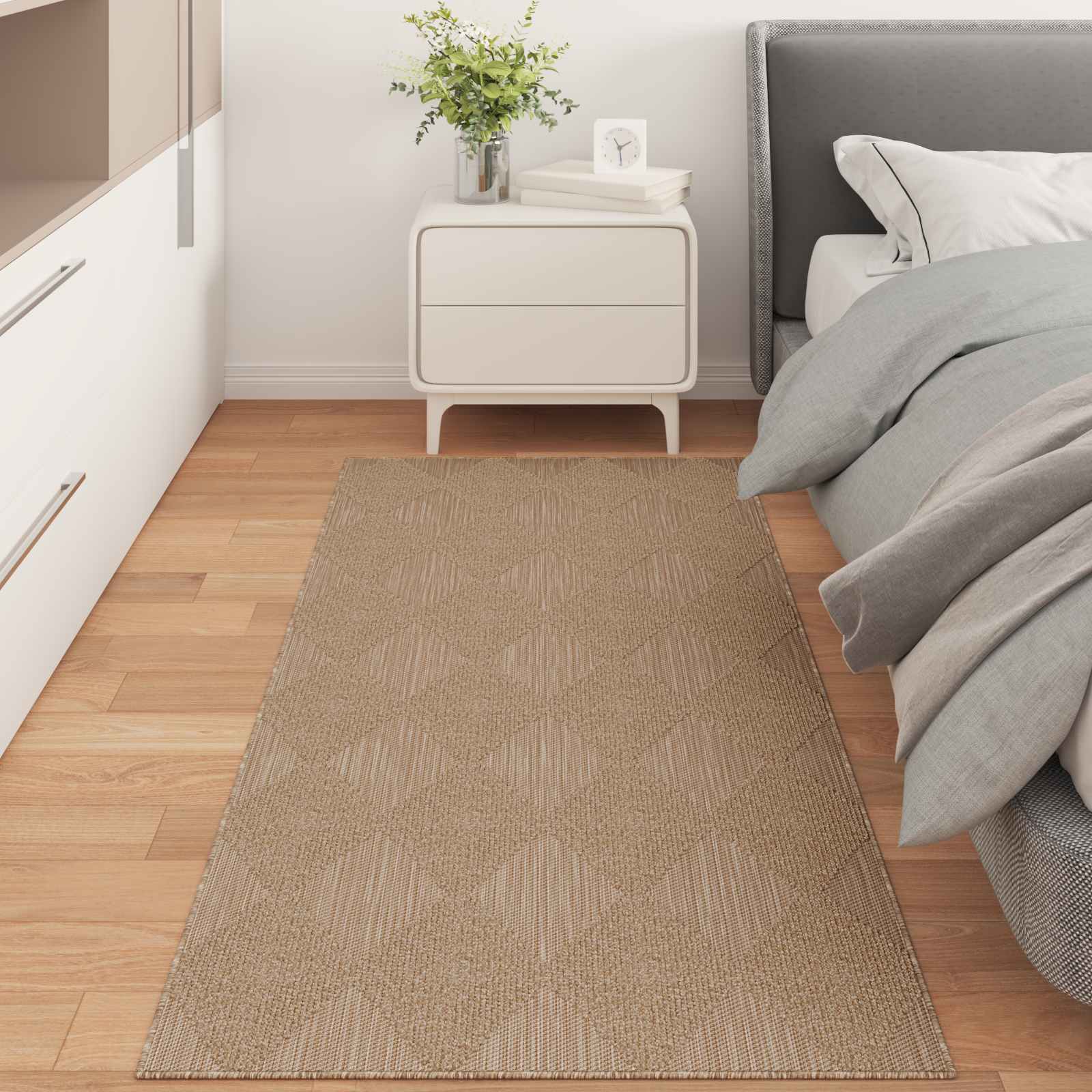 vidaXL Vloerkleden Rechthoekig Naturel 150 x 80 cm