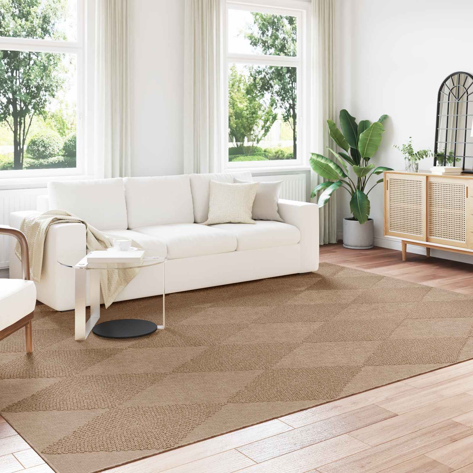 vidaXL Vloerkleden Rechthoekig Naturel 150 x 80 cm