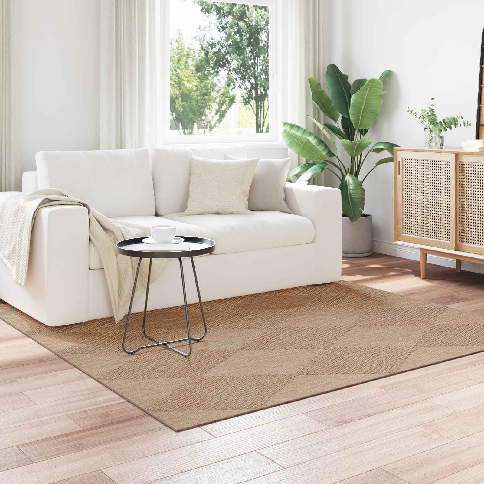 vidaXL Vloerkleden Rechthoekig Naturel 150 x 80 cm