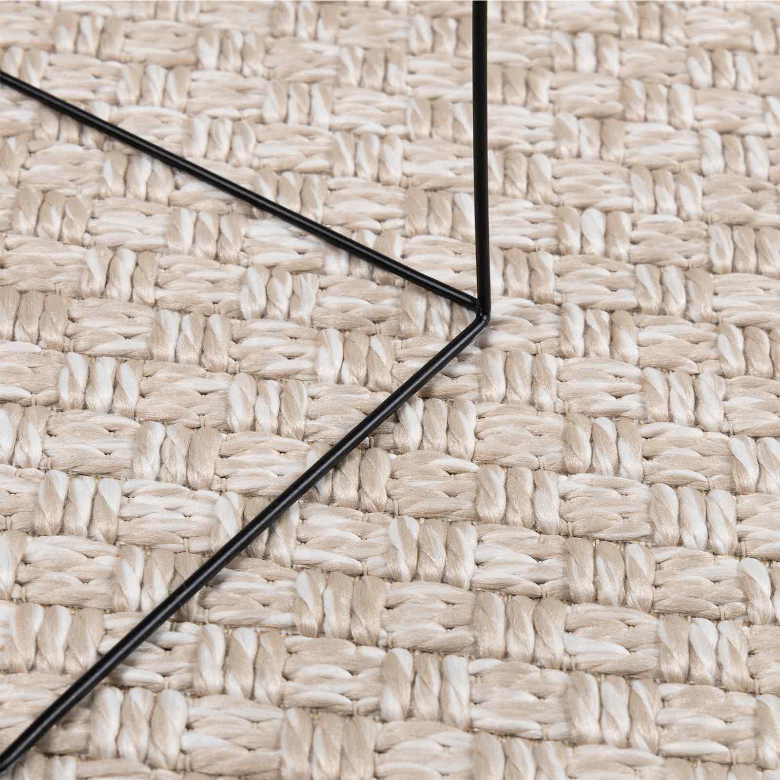 vidaXL Vloerkleden Rechthoekig Crème 150 x 80 cm
