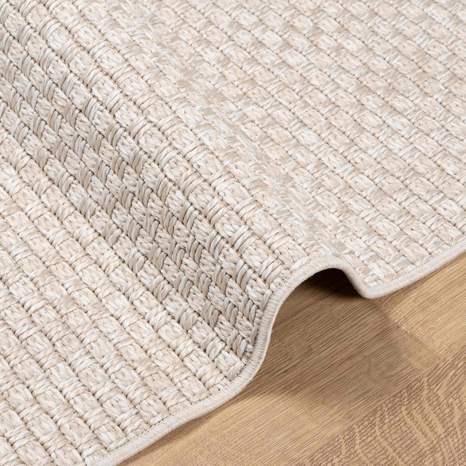 vidaXL Vloerkleden Rechthoekig Crème 150 x 80 cm