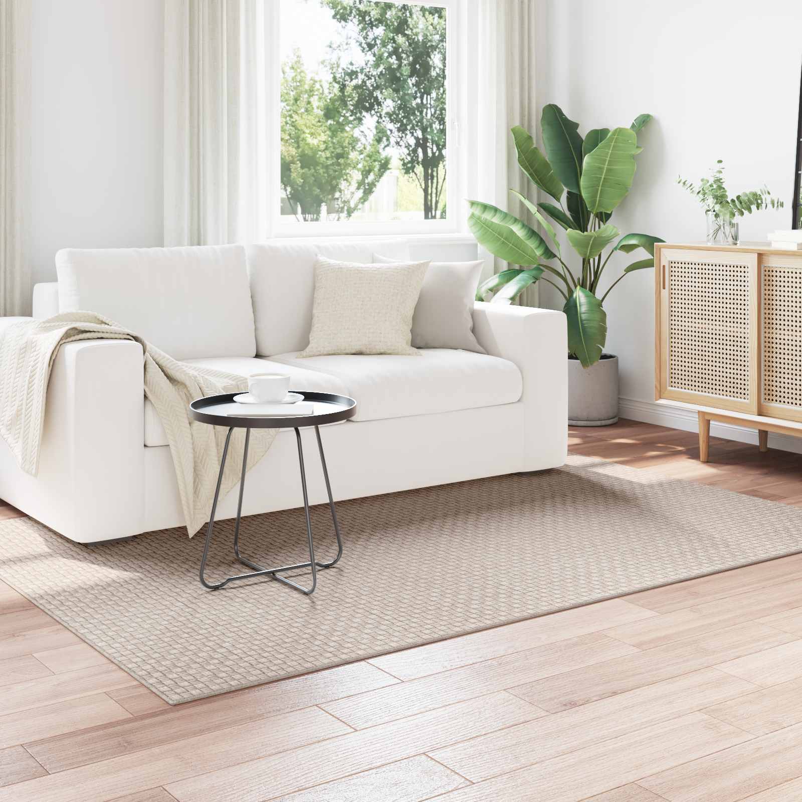 vidaXL Vloerkleden Rechthoekig Crème 150 x 80 cm