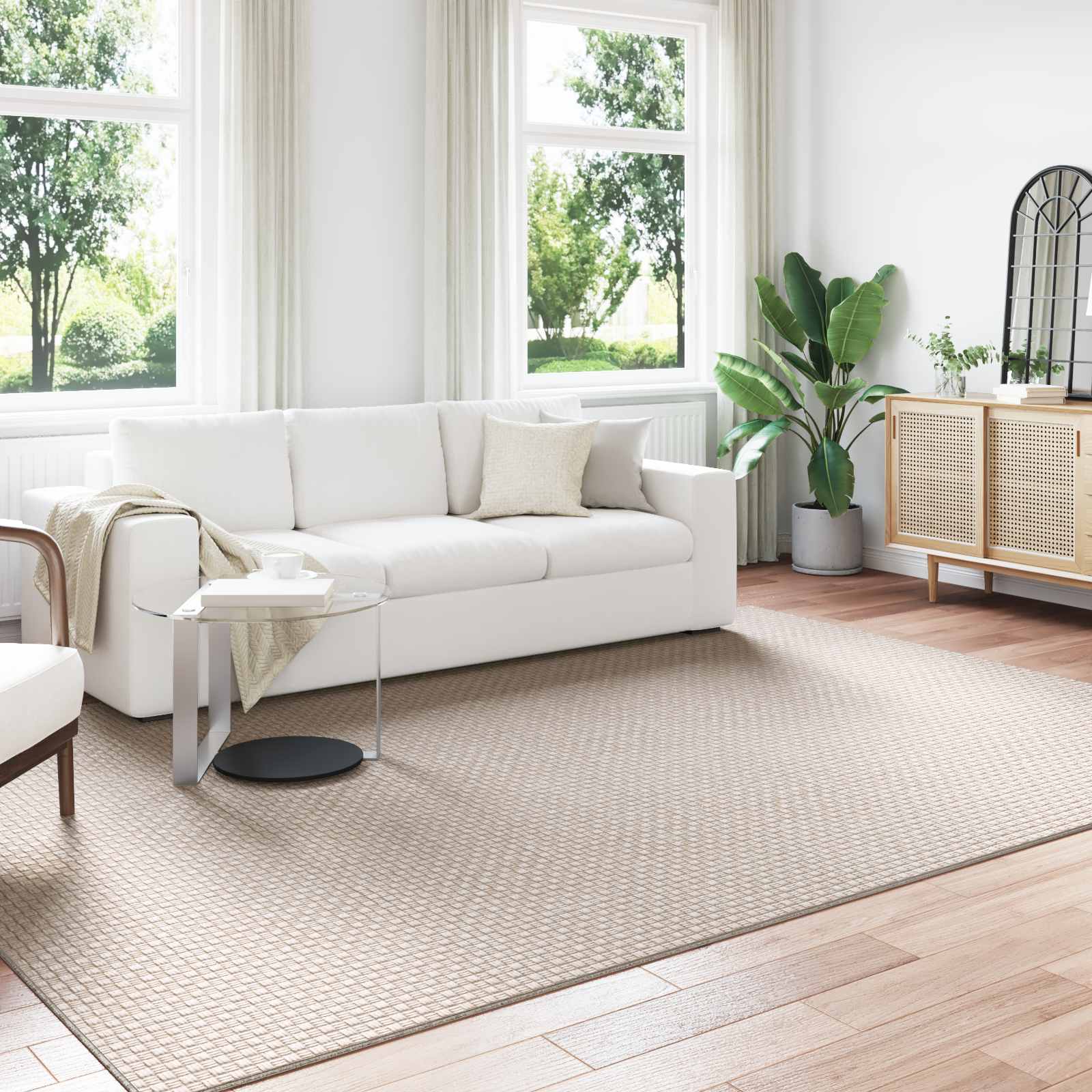 vidaXL Vloerkleden Rechthoekig Crème 150 x 80 cm