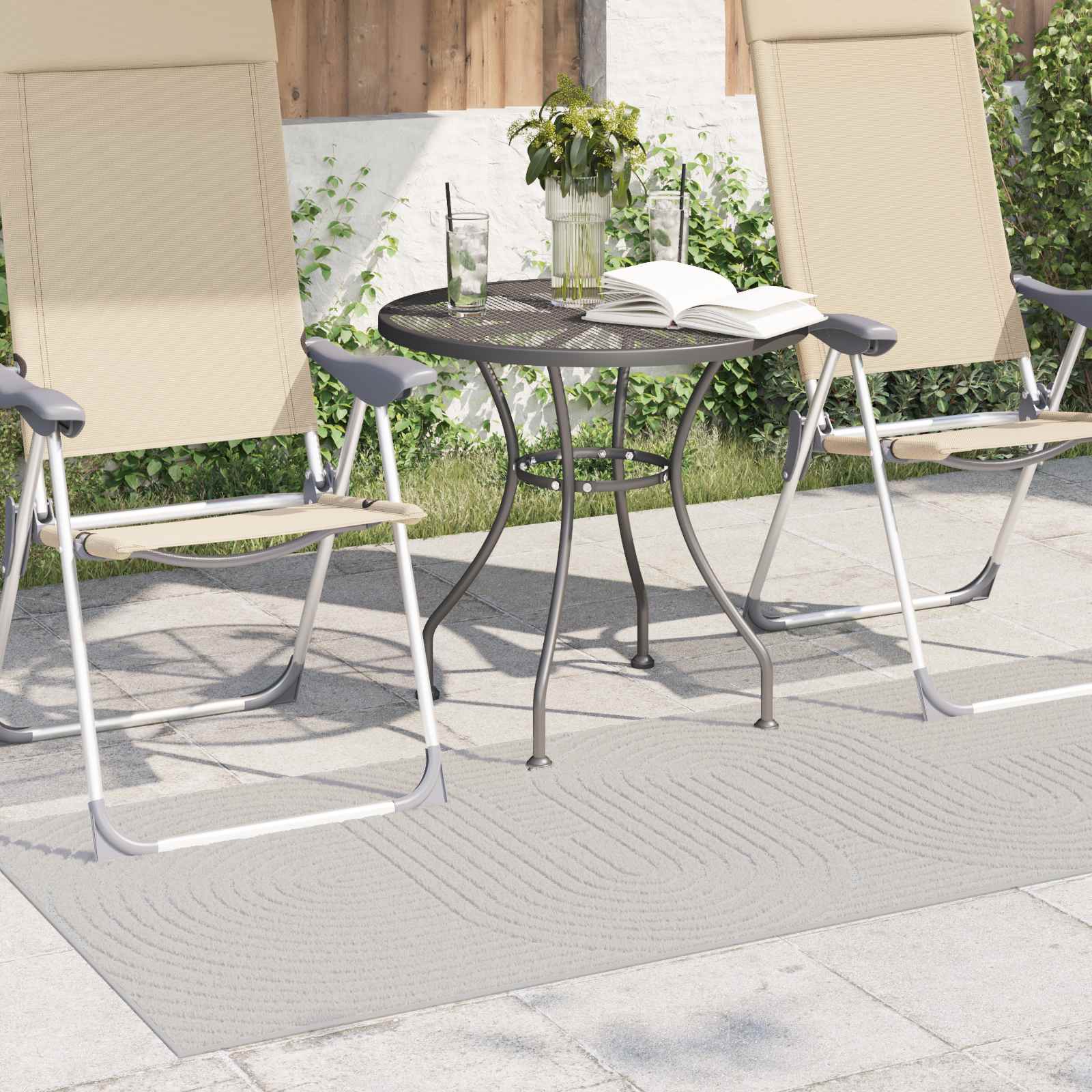 vidaXL Vloerkleden Rechthoekig Crème 150 x 80 cm