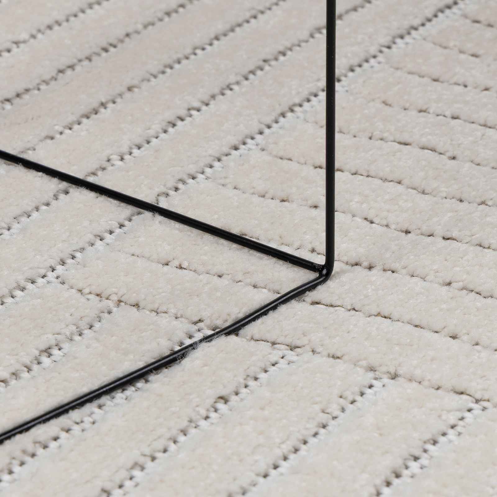 vidaXL Vloerkleden Rechthoekig Crème 150 x 80 cm