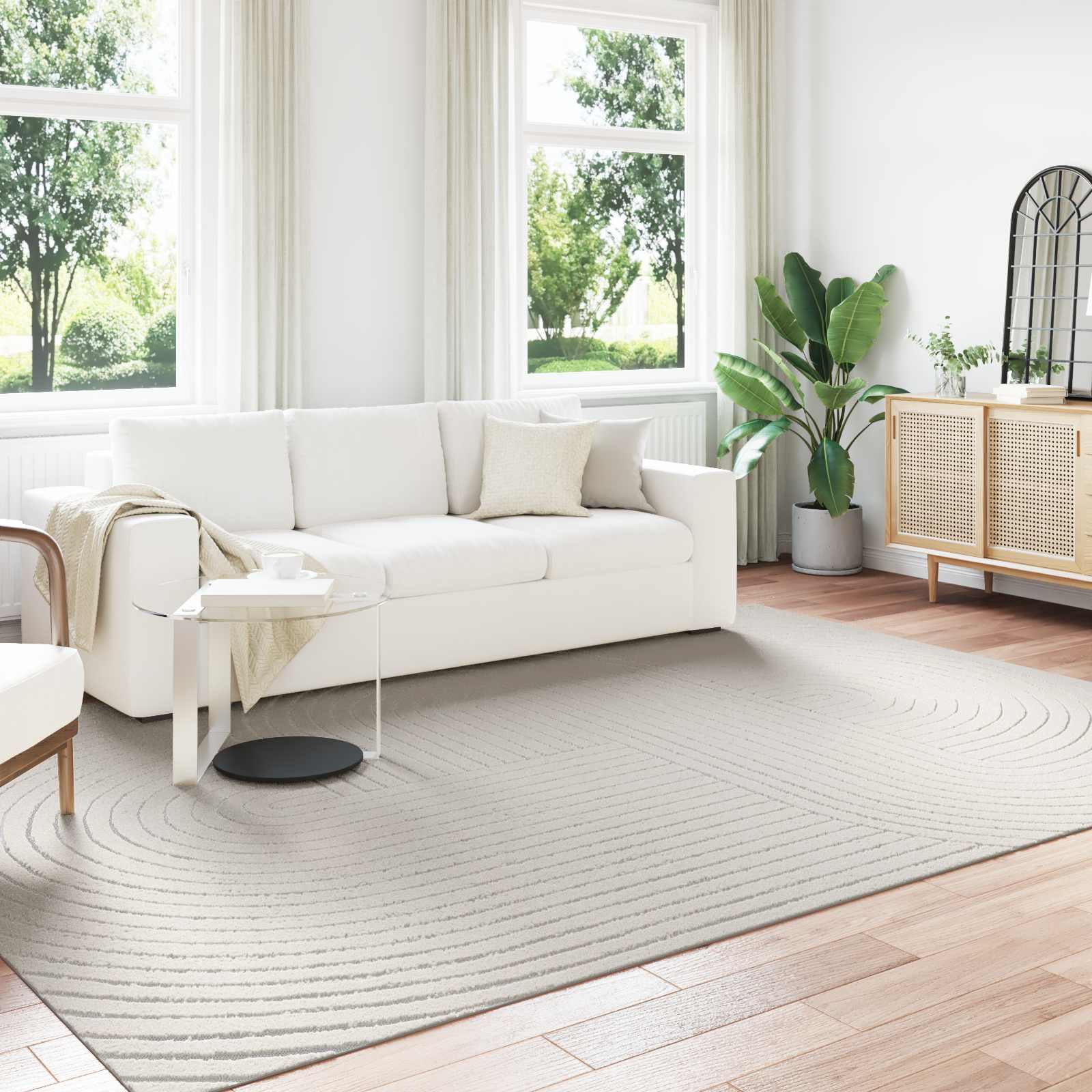 vidaXL Vloerkleden Rechthoekig Crème 150 x 80 cm