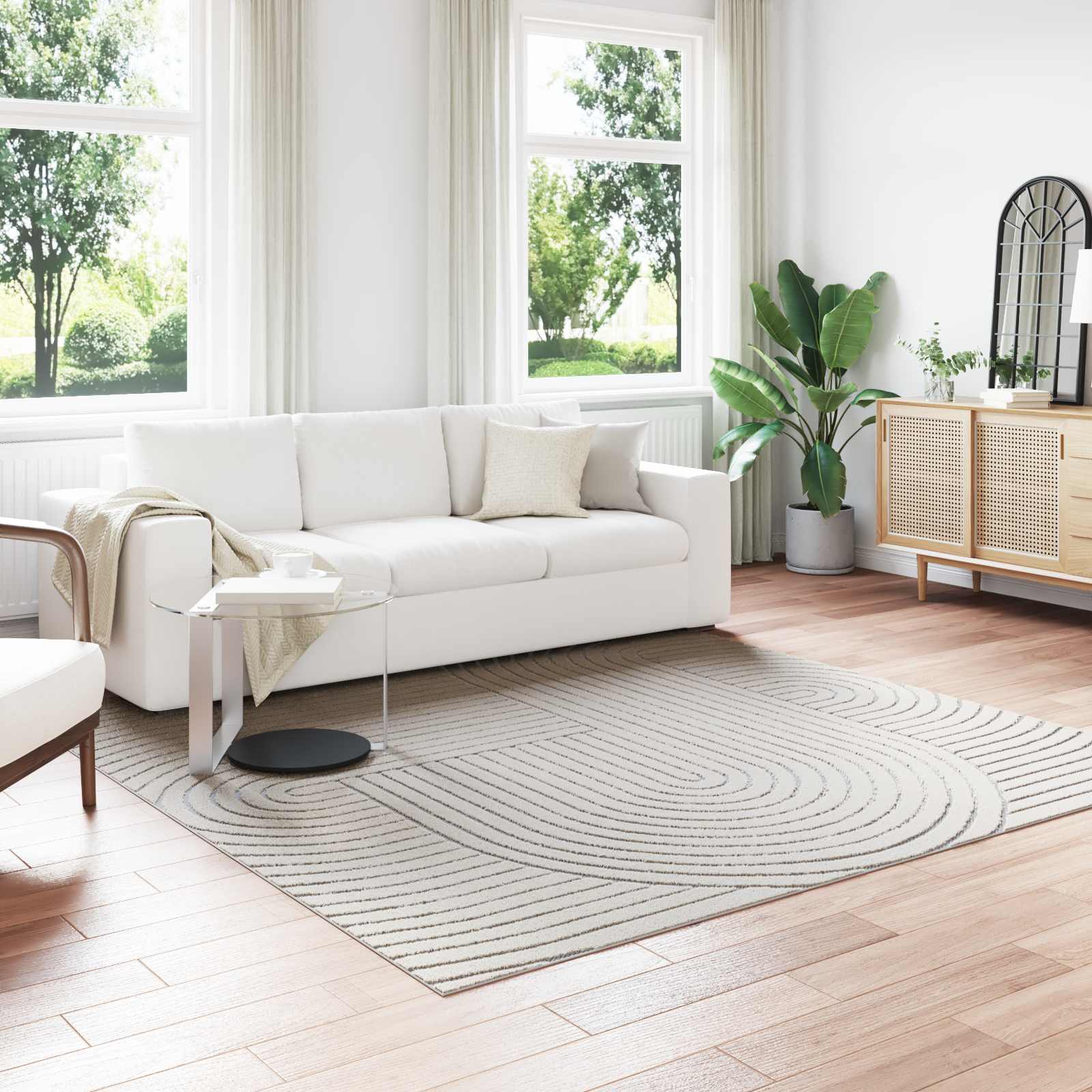 vidaXL Vloerkleden Rechthoekig Crème 150 x 80 cm