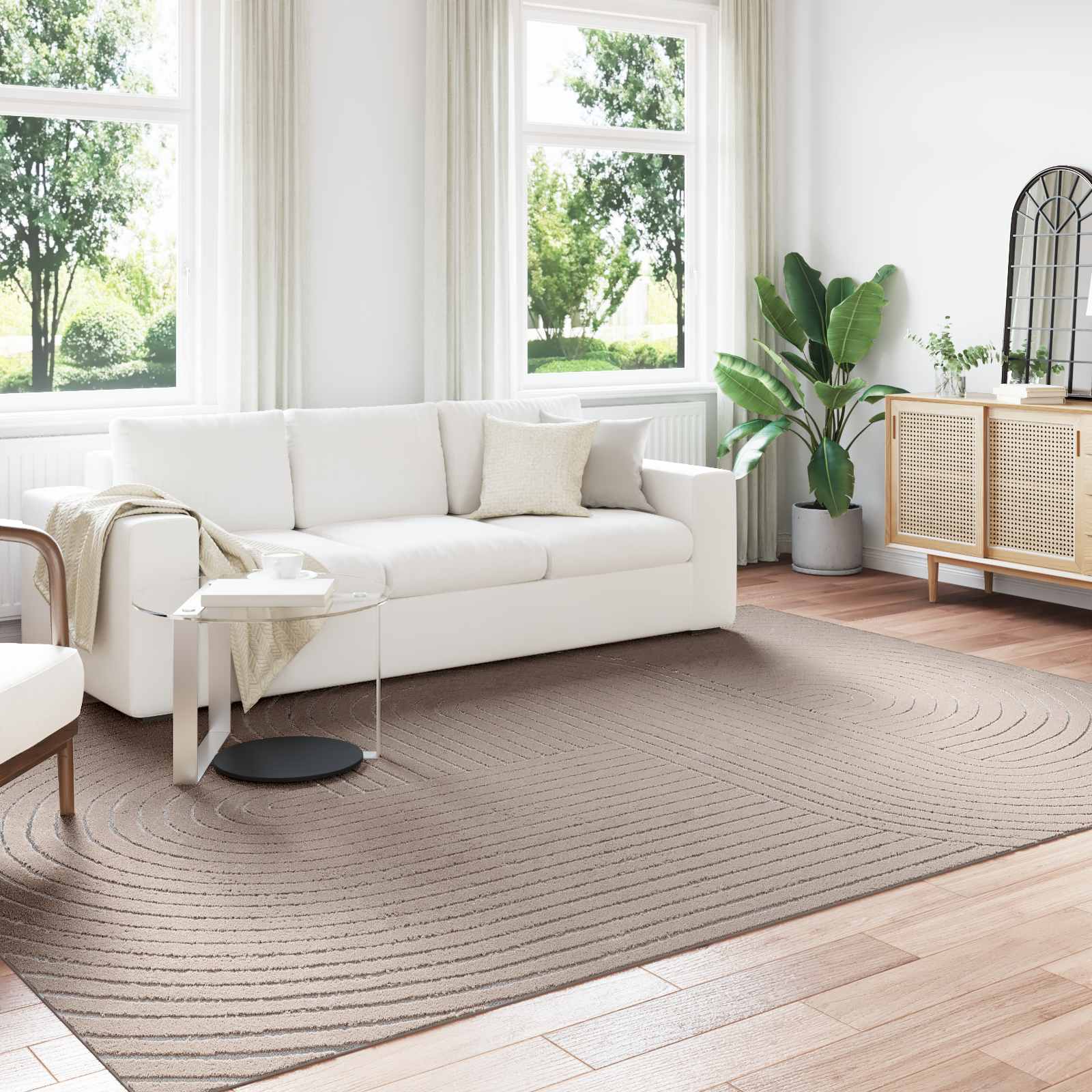 vidaXL Vloerkleden Rechthoekig Crème 150 x 80 cm