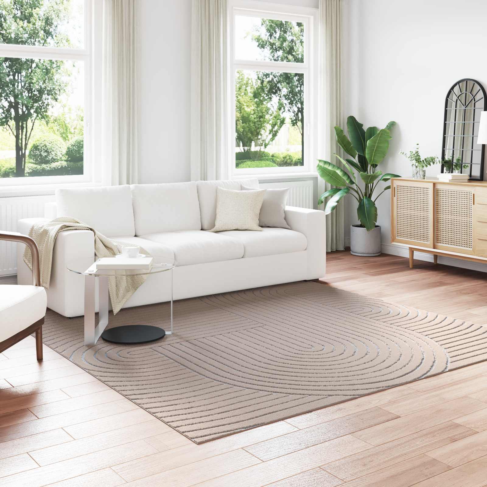vidaXL Vloerkleden Rechthoekig Crème 150 x 80 cm