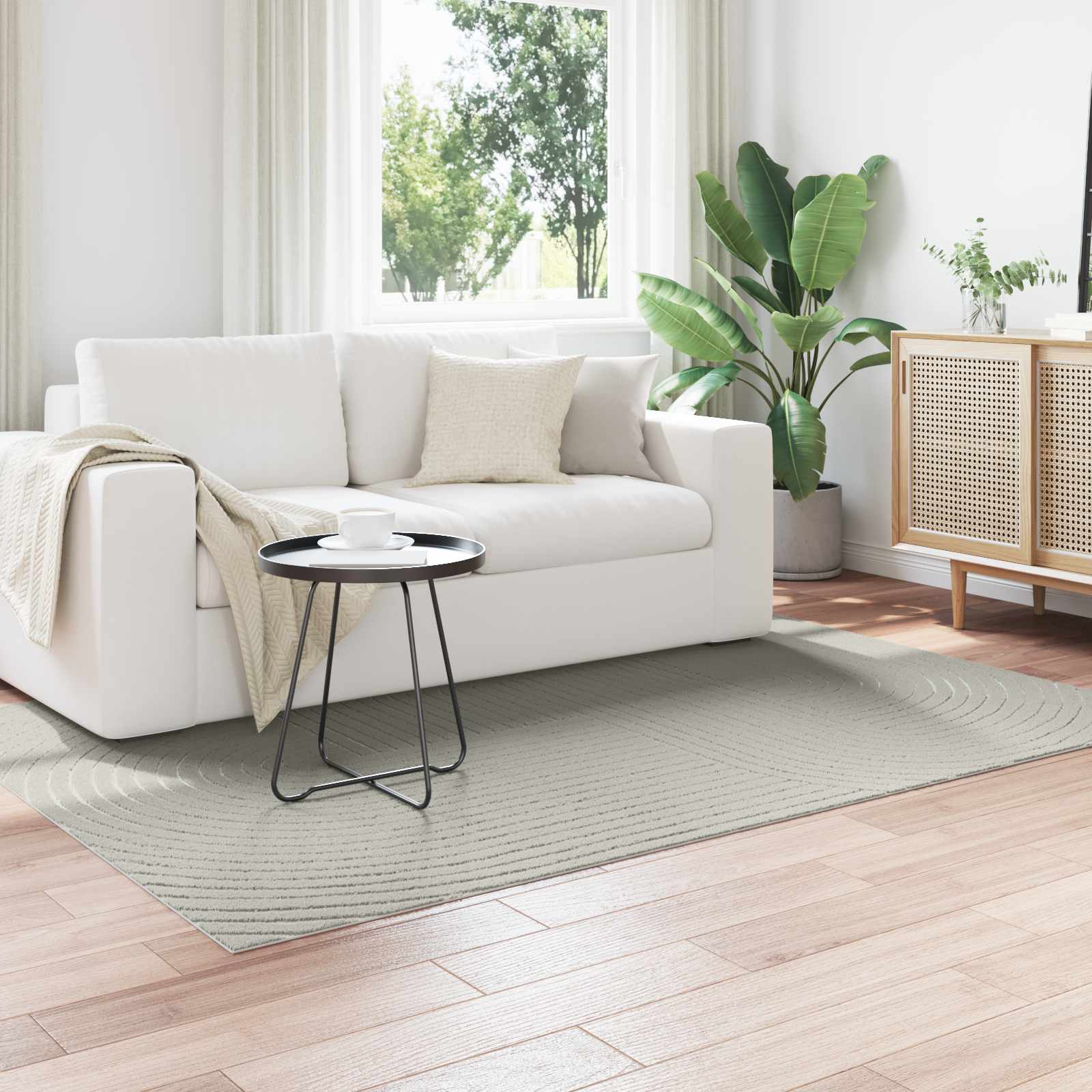 vidaXL Vloerkleden Rechthoekig Crème 150 x 80 cm