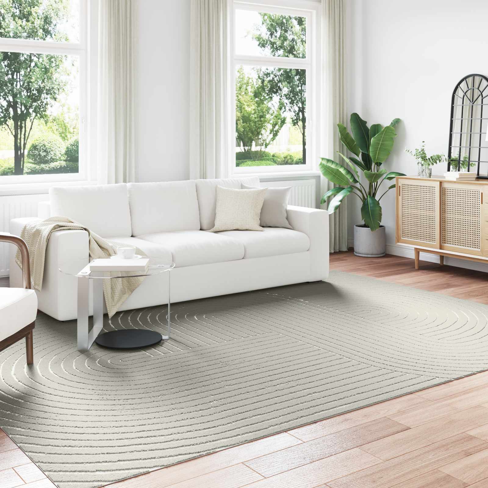 vidaXL Vloerkleden Rechthoekig Crème 150 x 80 cm