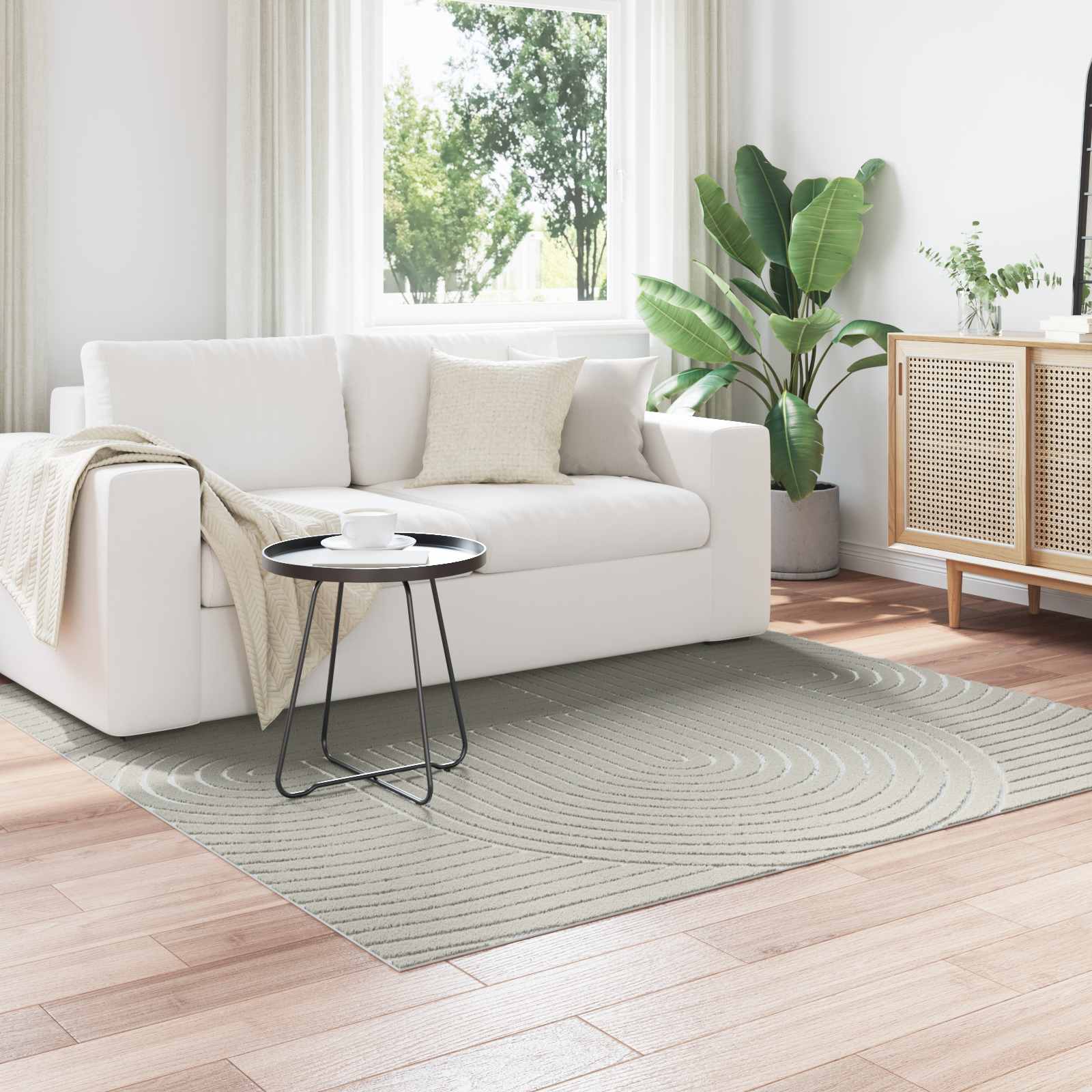 vidaXL Vloerkleden Rechthoekig Crème 150 x 80 cm