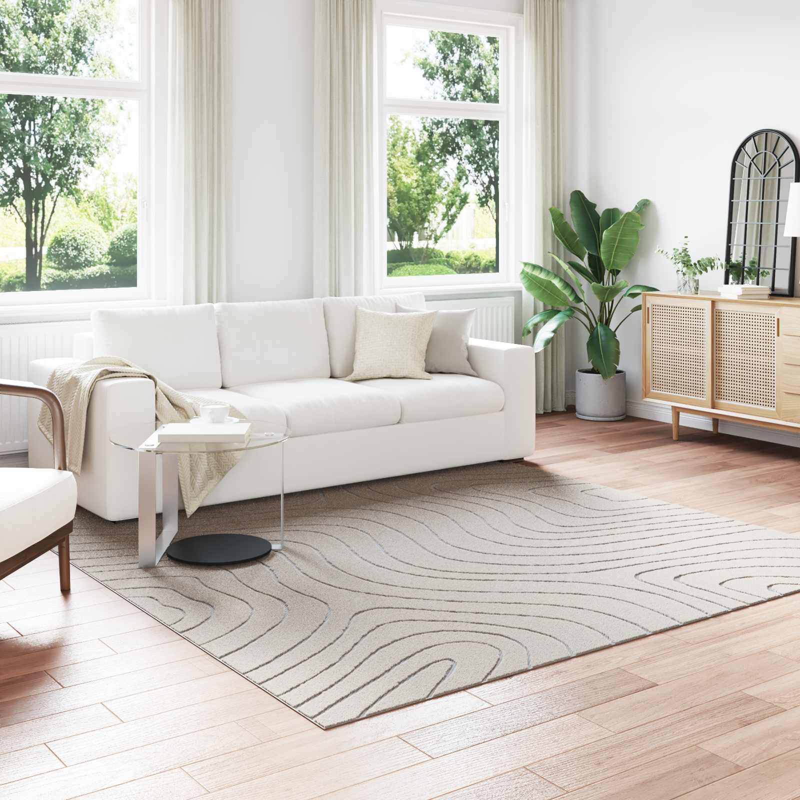 vidaXL Vloerkleden Rechthoekig Crème 150 x 80 cm