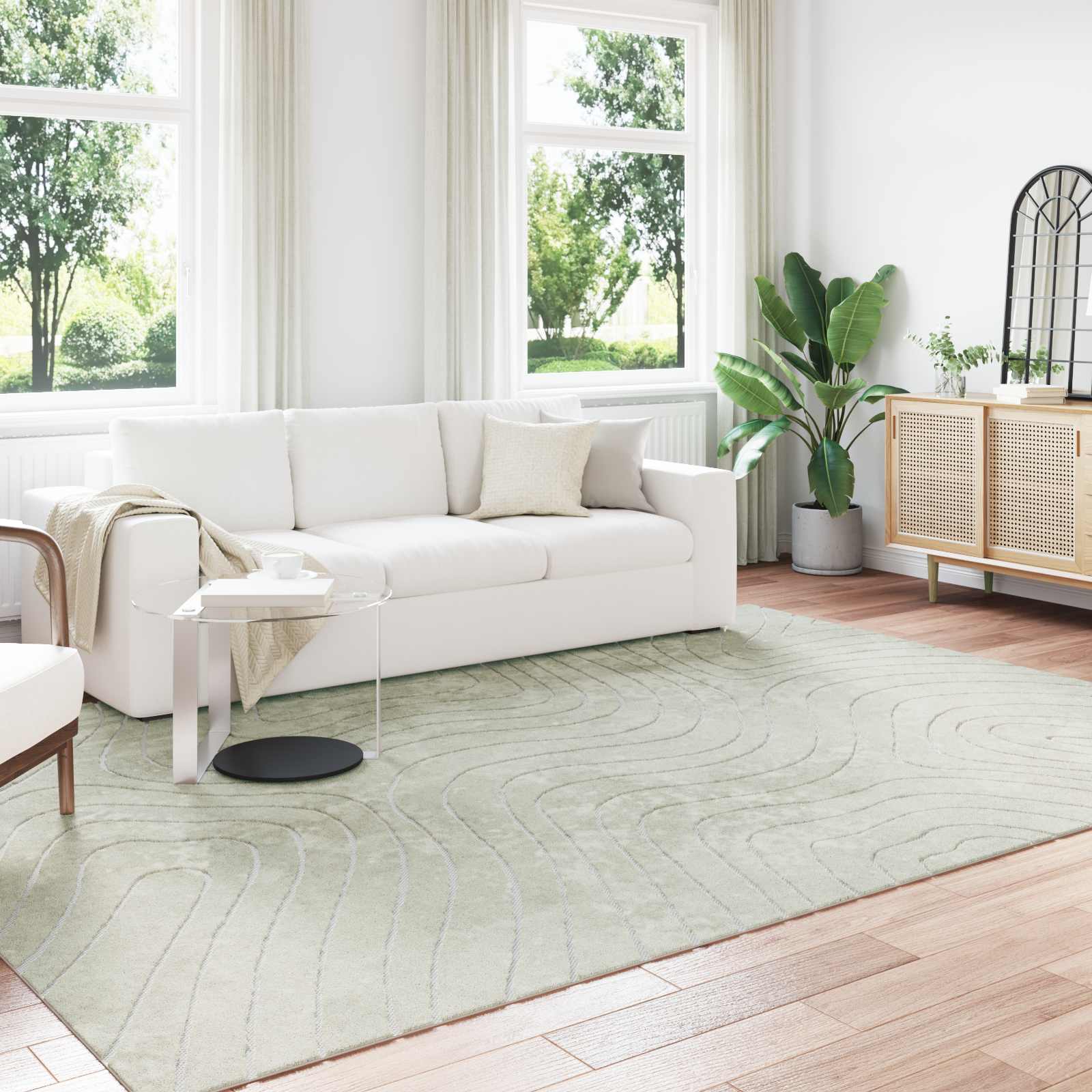 vidaXL Vloerkleden Rechthoekig Crème 150 x 80 cm