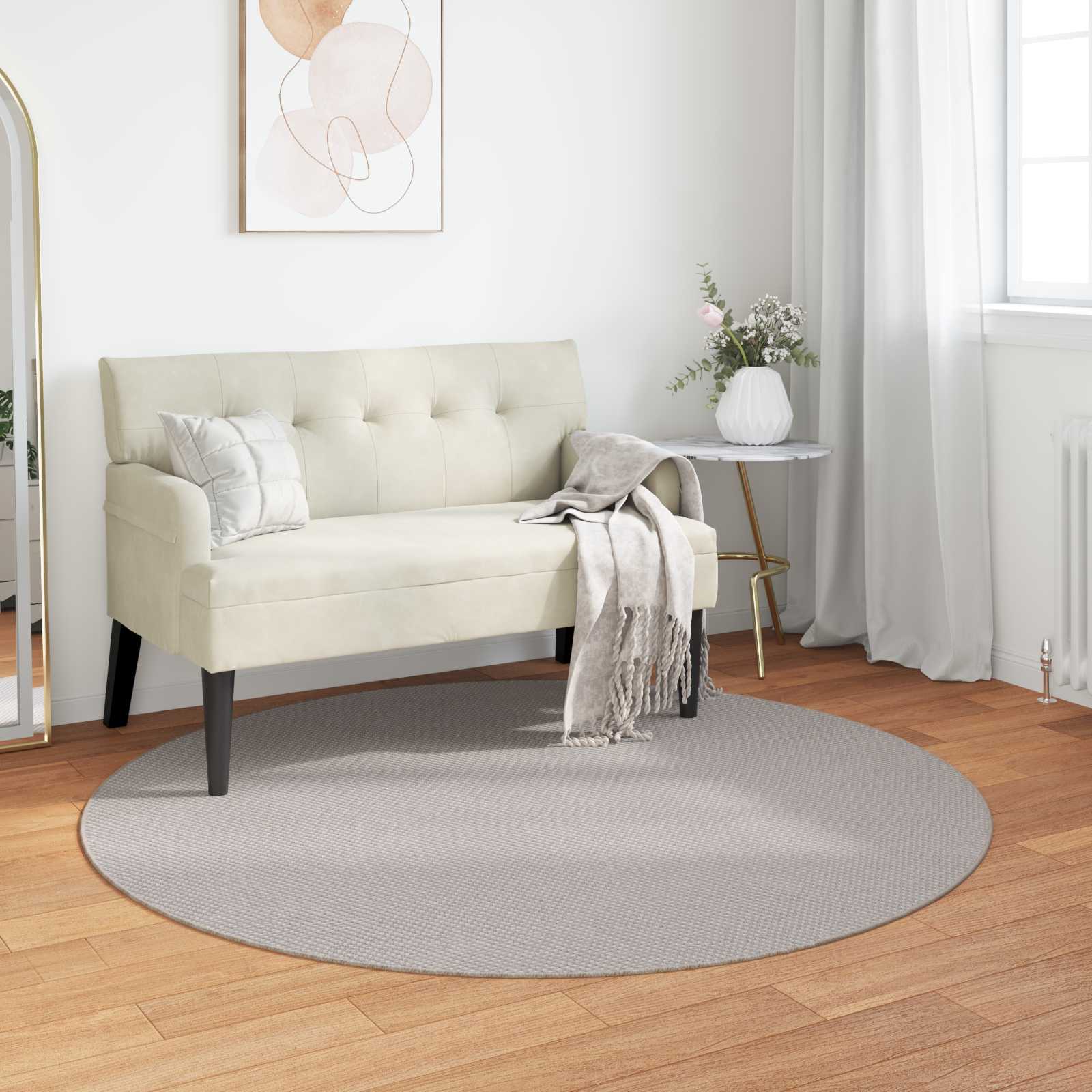 vidaXL Vloerkleden Rechthoekig Crème 150 x 80 cm