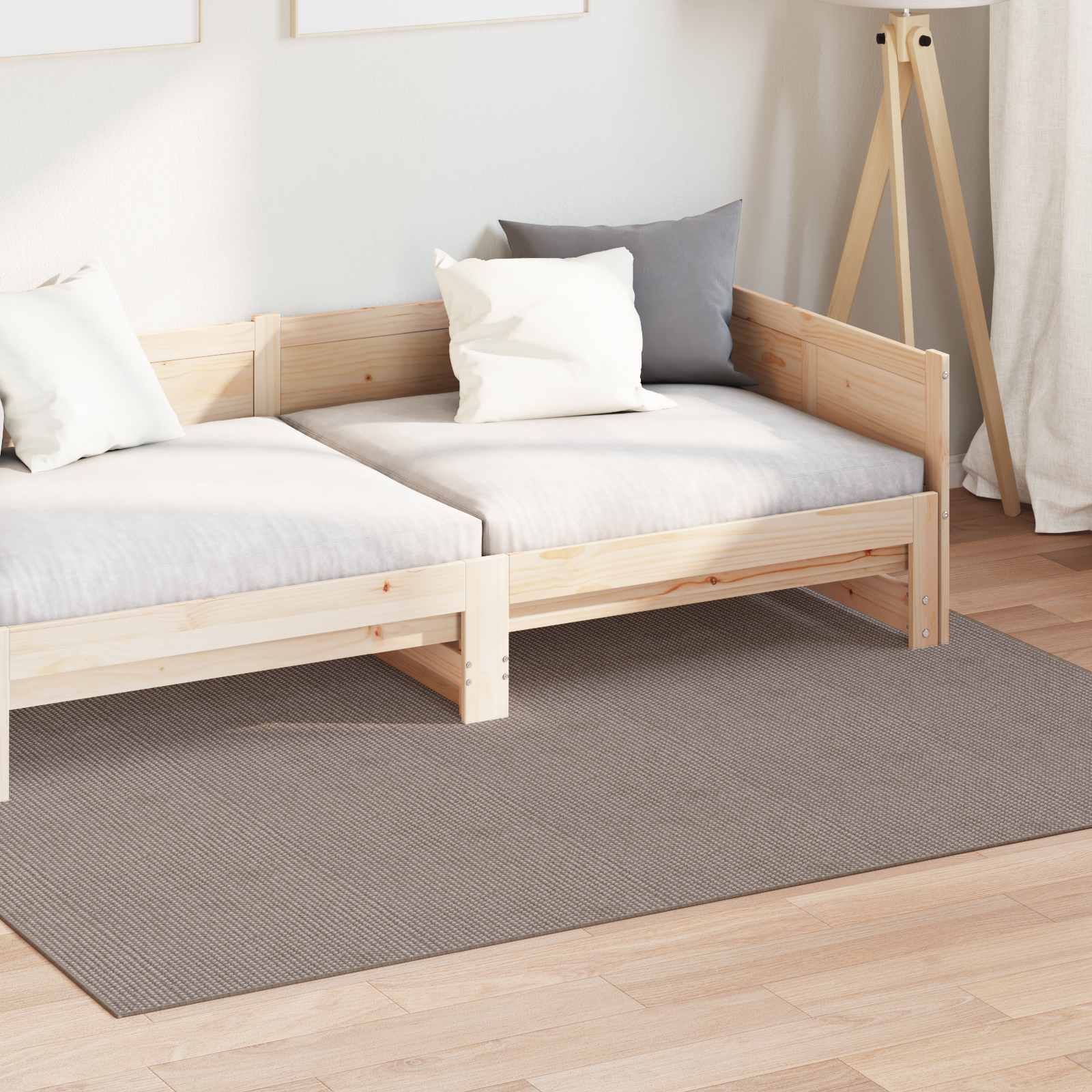 vidaXL Vloerkleden Rechthoekig Crème 150 x 80 cm