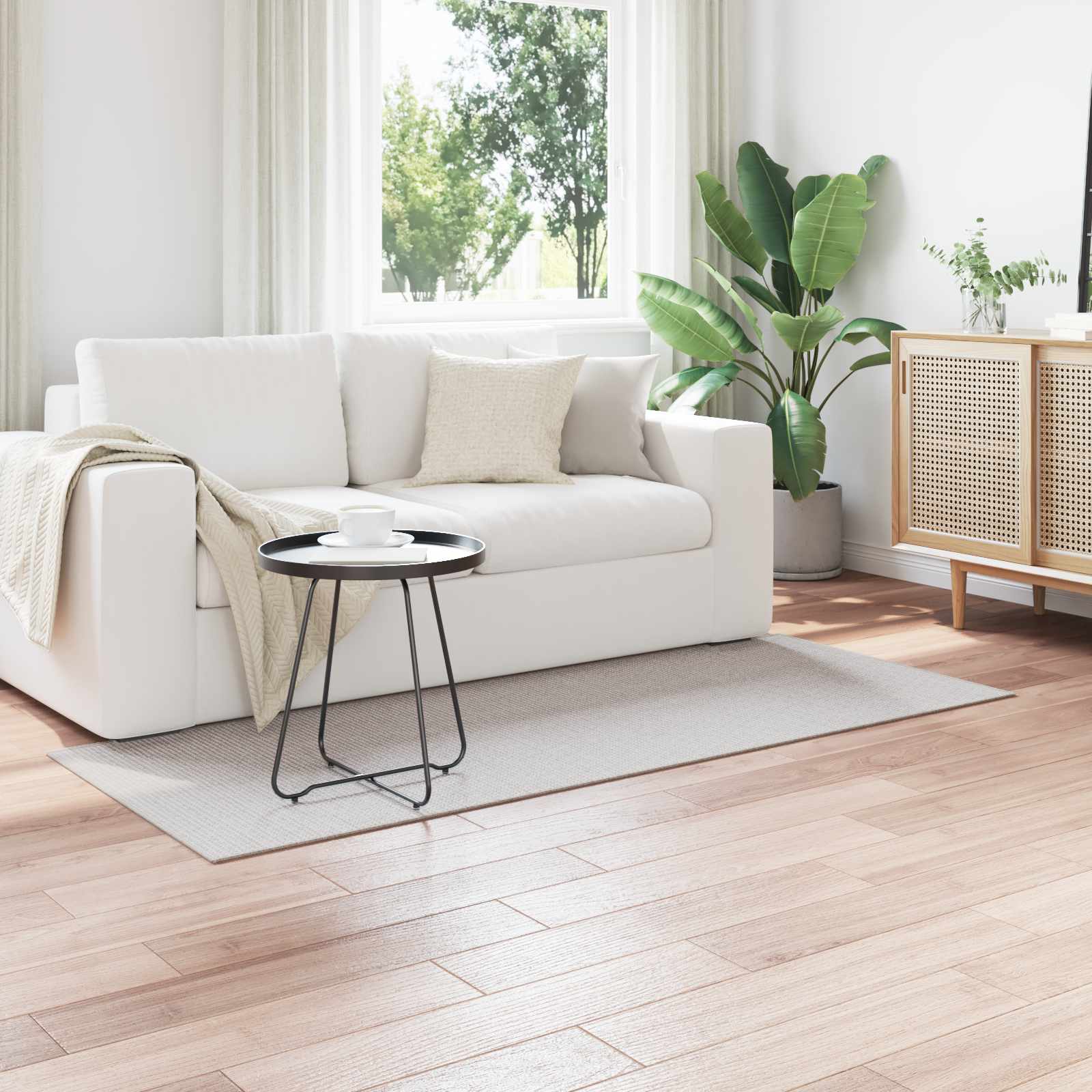 vidaXL Vloerkleden Rechthoekig Crème 150 x 80 cm