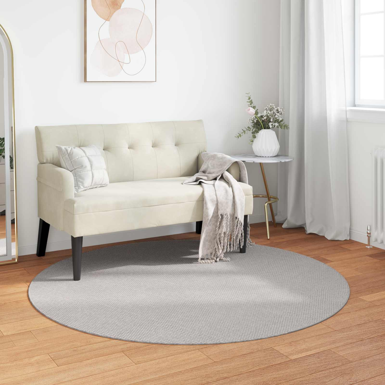 vidaXL Vloerkleden Rechthoekig Crème 150 x 80 cm