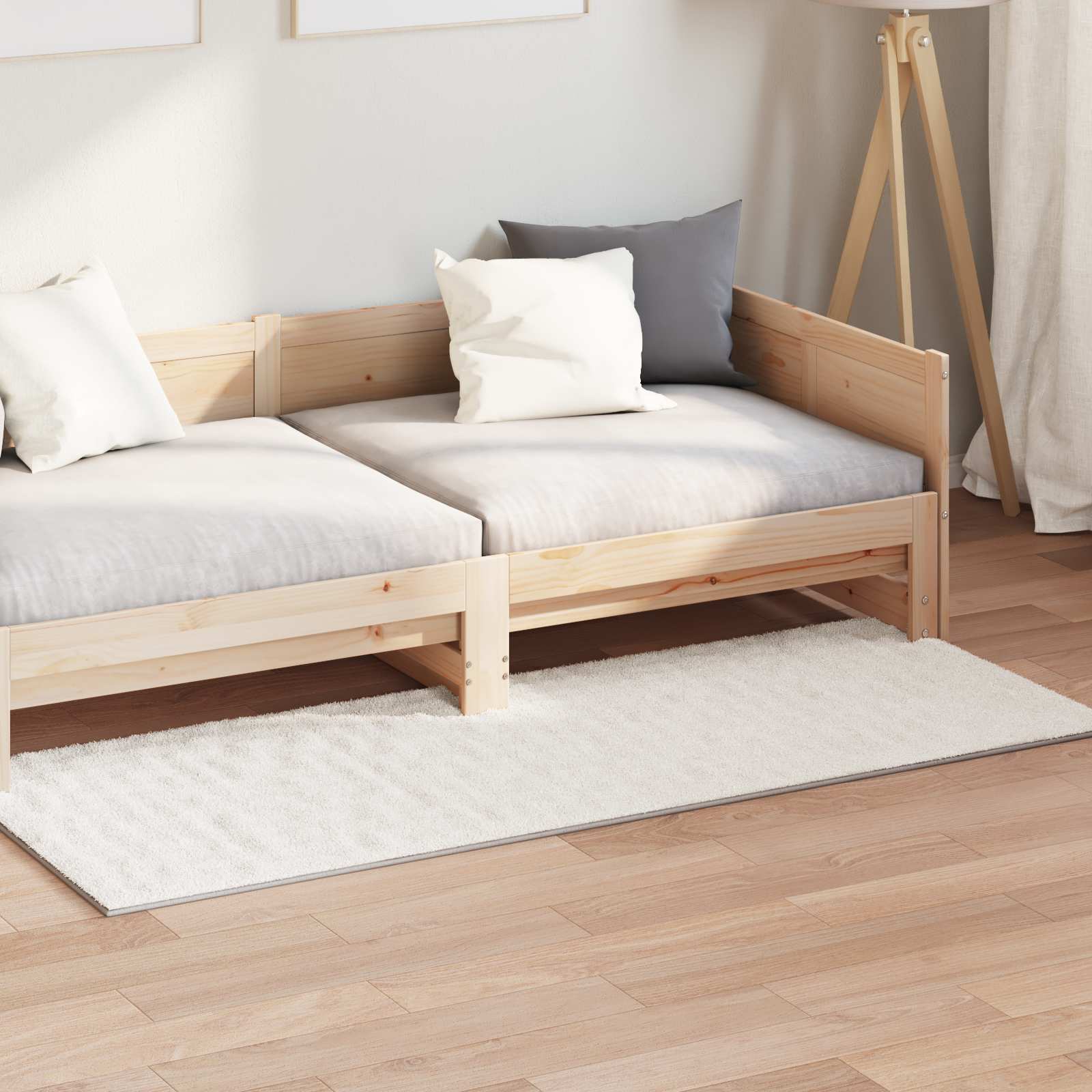 vidaXL Vloerkleden Rechthoekig Crème 150 x 80 cm