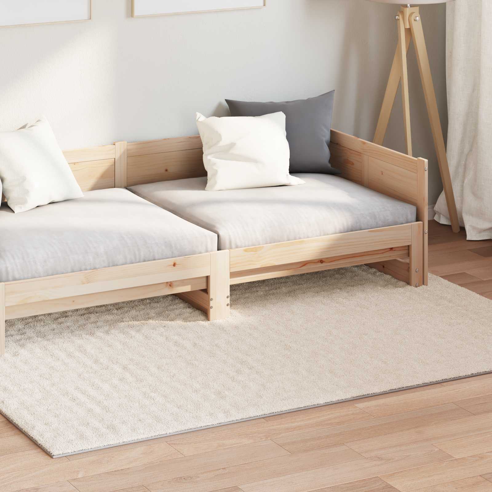 vidaXL Vloerkleden Rechthoekig Crème 150 x 80 cm