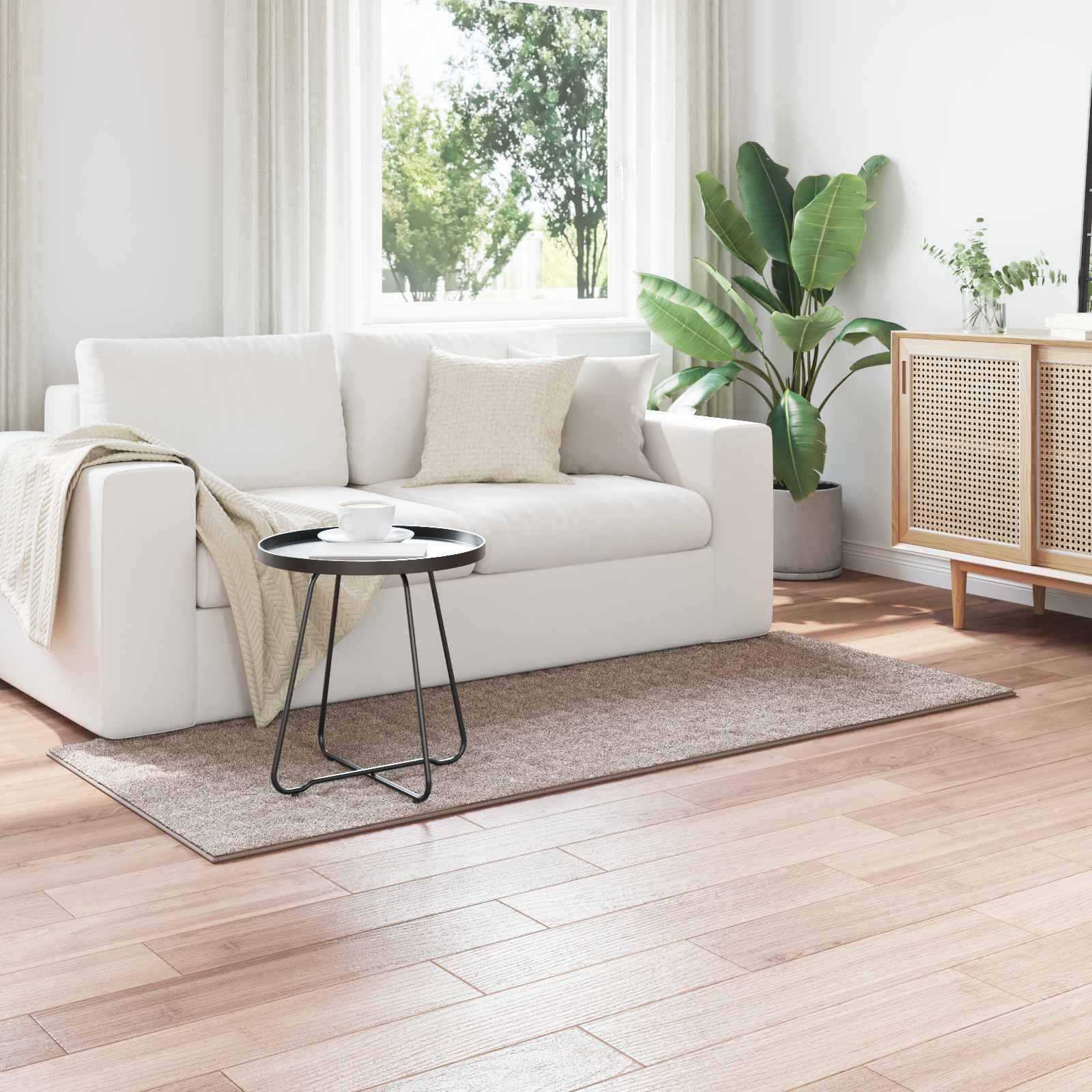 vidaXL Vloerkleden Rechthoekig Crème 150 x 80 cm