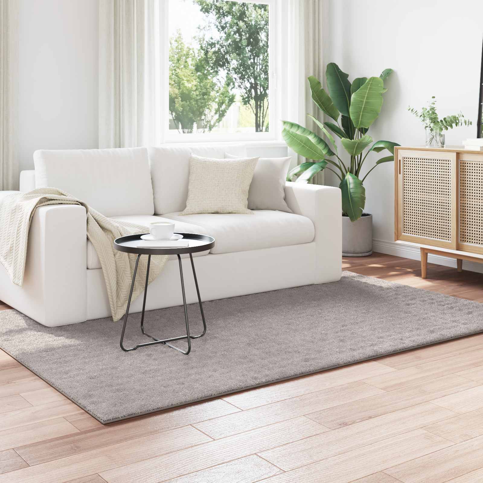 vidaXL Vloerkleden Rechthoekig Crème 150 x 80 cm