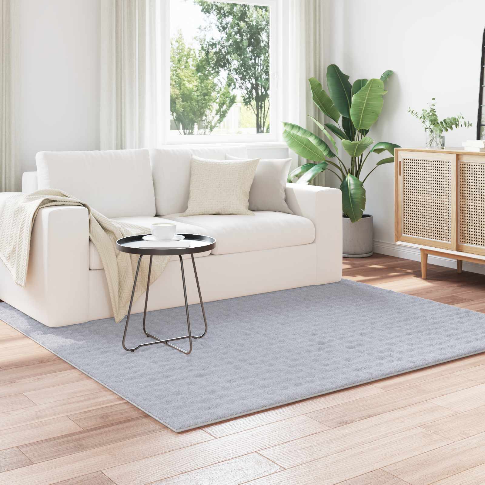 vidaXL Vloerkleden Rechthoekig Crème 150 x 80 cm