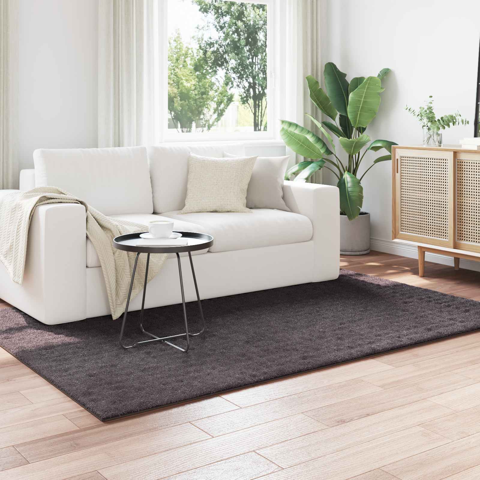 vidaXL Vloerkleden Rechthoekig Crème 150 x 80 cm