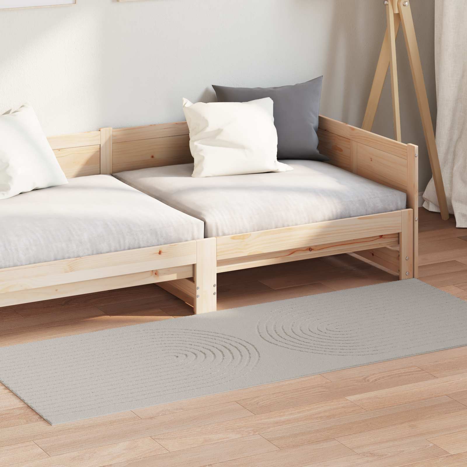 vidaXL Vloerkleden Rechthoekig Crème 150 x 80 cm