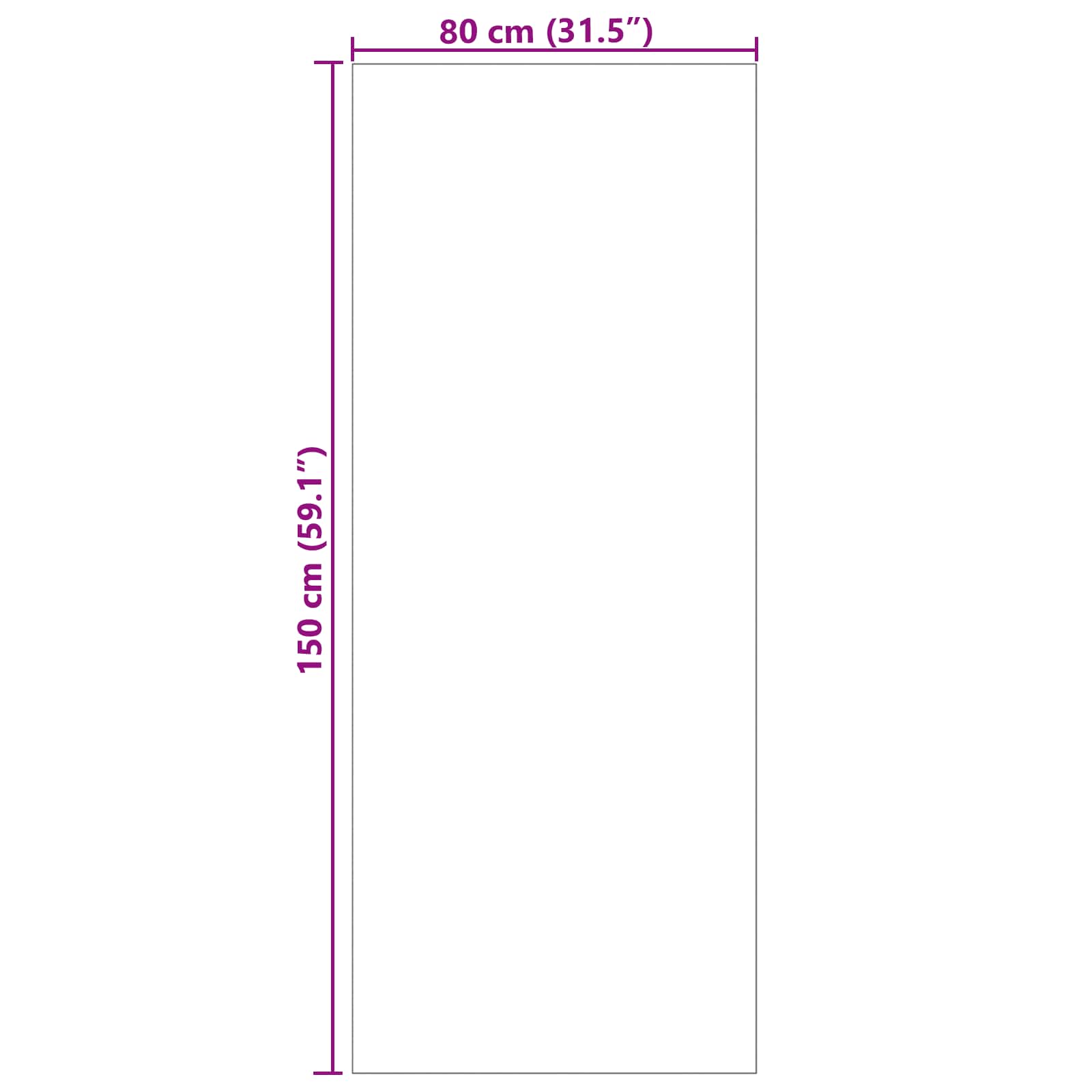 vidaXL Vloerkleden Rechthoekig Crème 150 x 80 cm