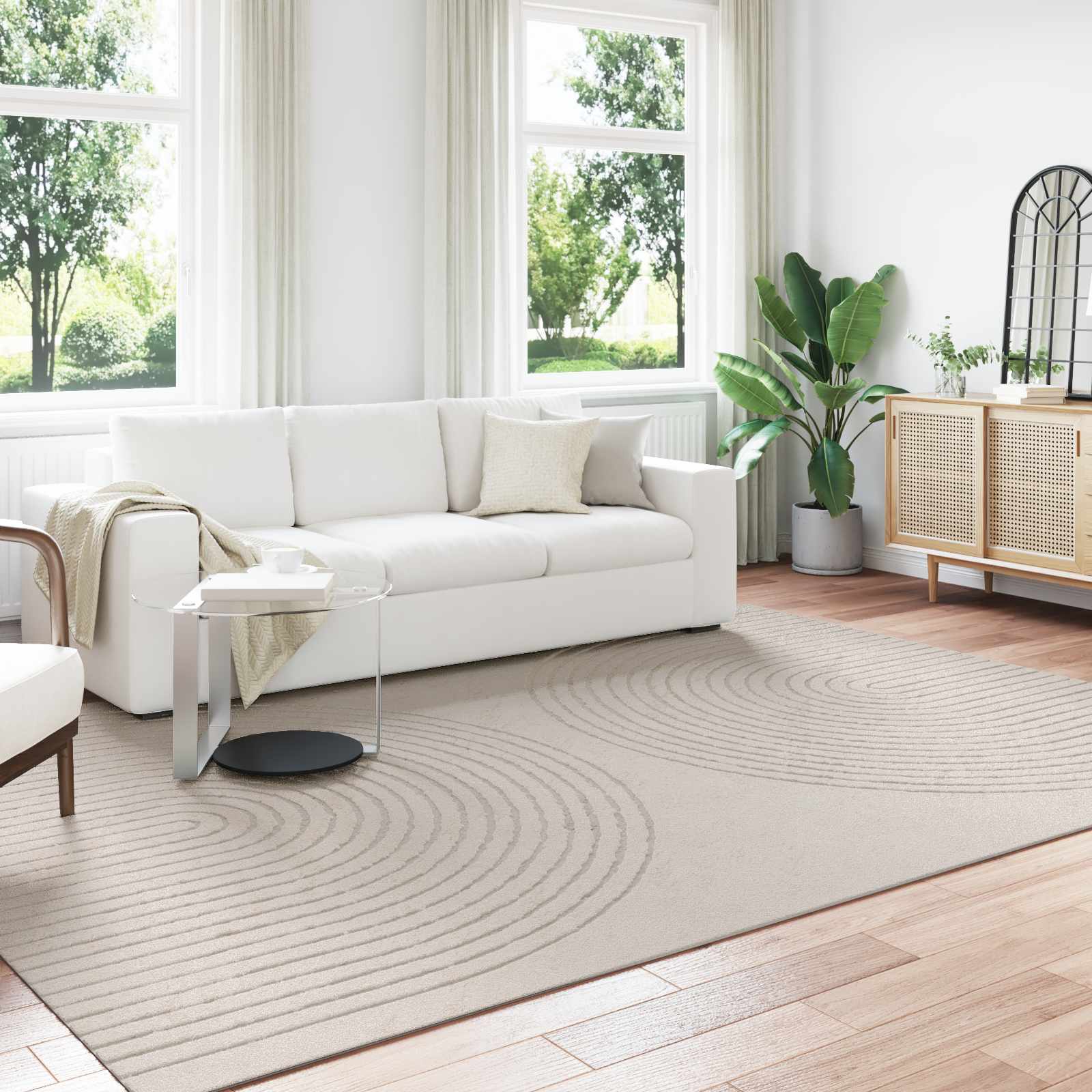 vidaXL Vloerkleden Rechthoekig Crème 150 x 80 cm