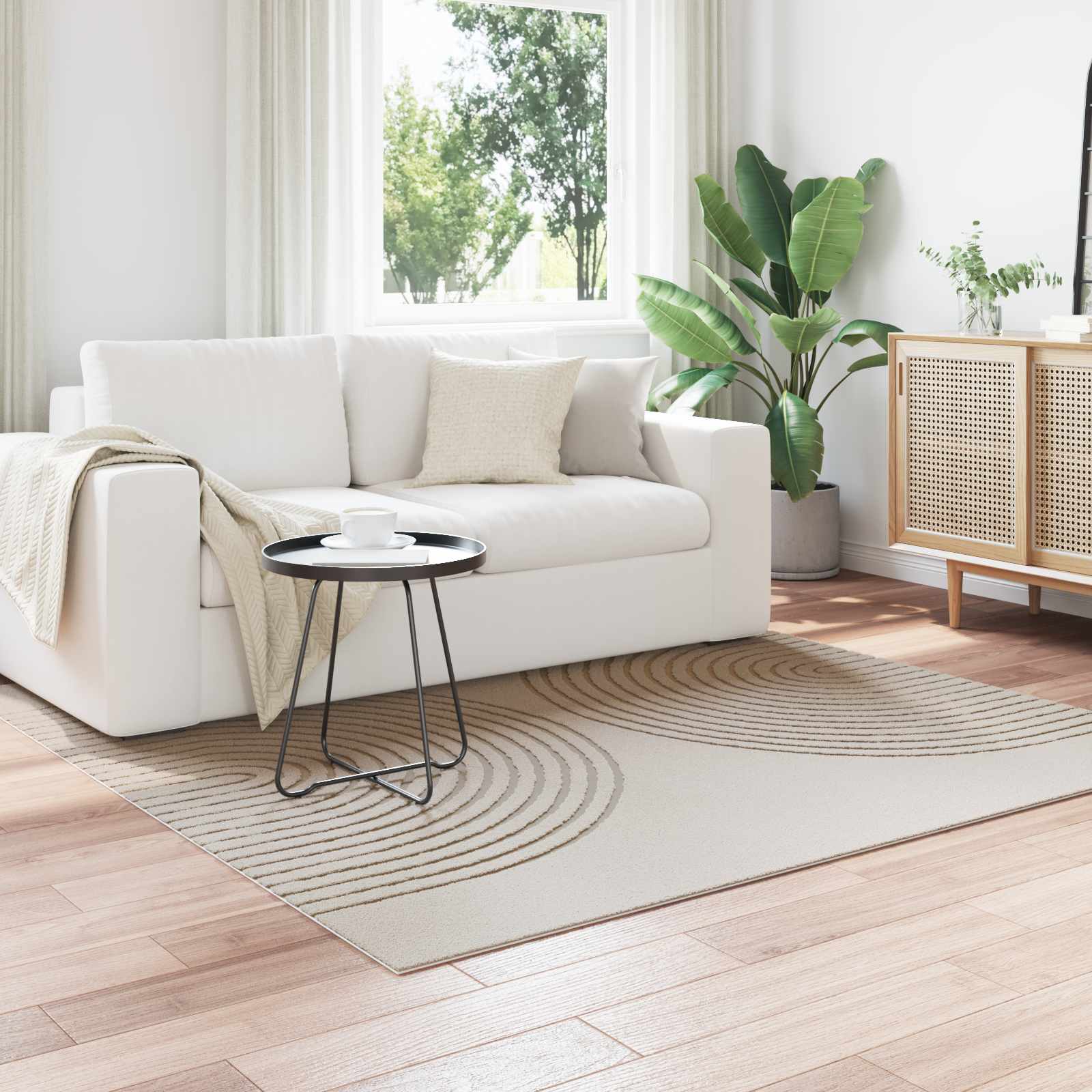 vidaXL Vloerkleden Rechthoekig Crème 150 x 80 cm