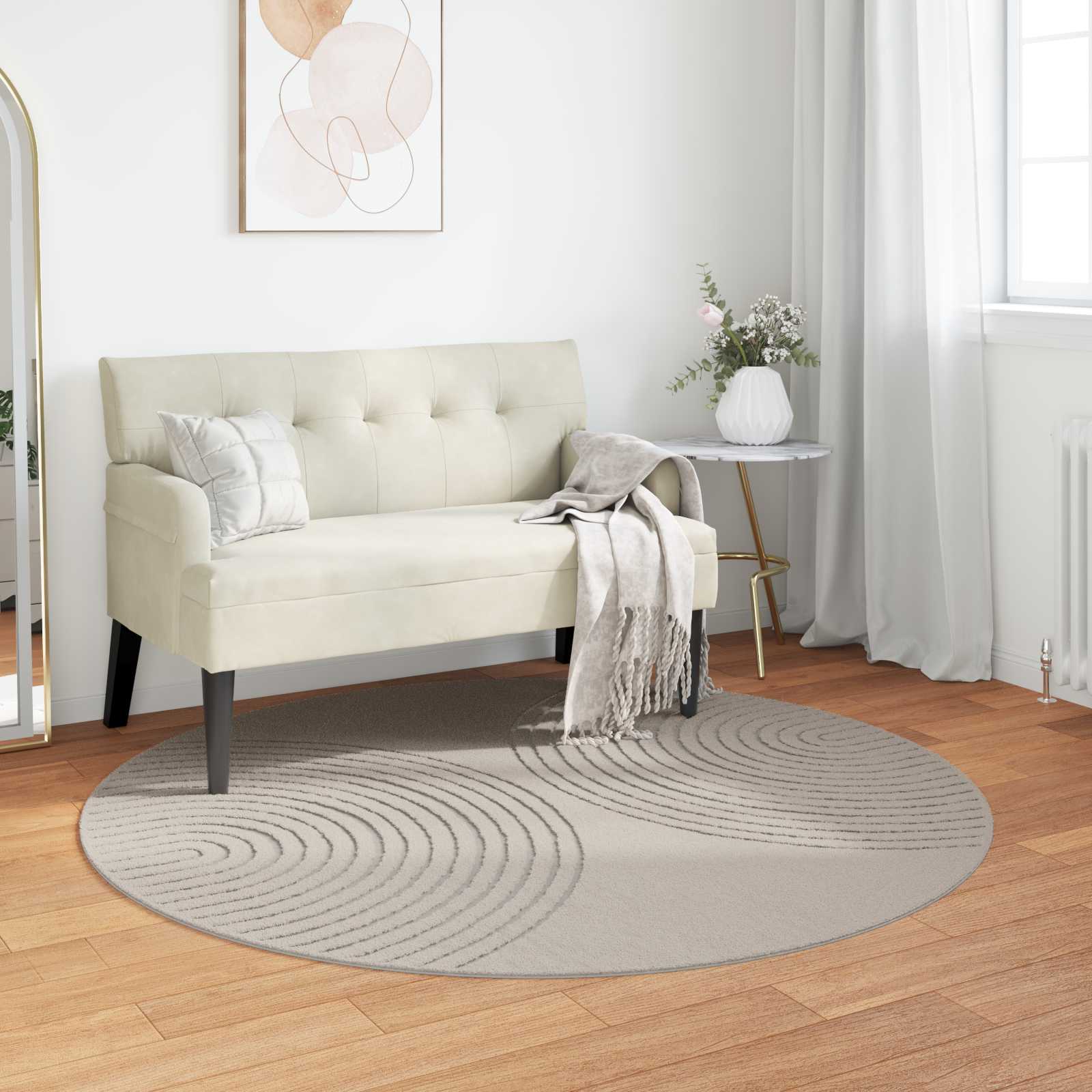 vidaXL Vloerkleden Rechthoekig Crème 150 x 80 cm