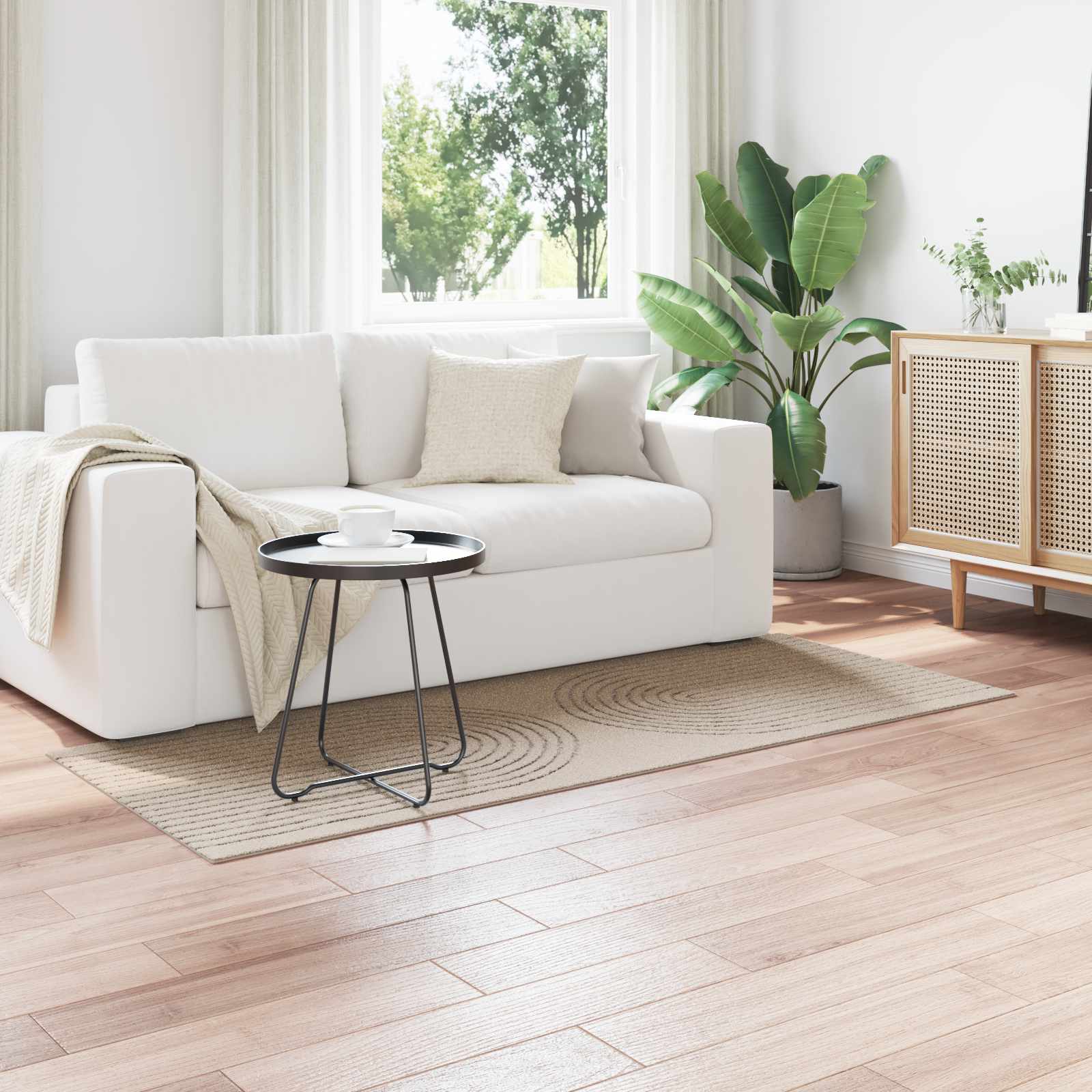 vidaXL Vloerkleden Rechthoekig Crème 150 x 80 cm