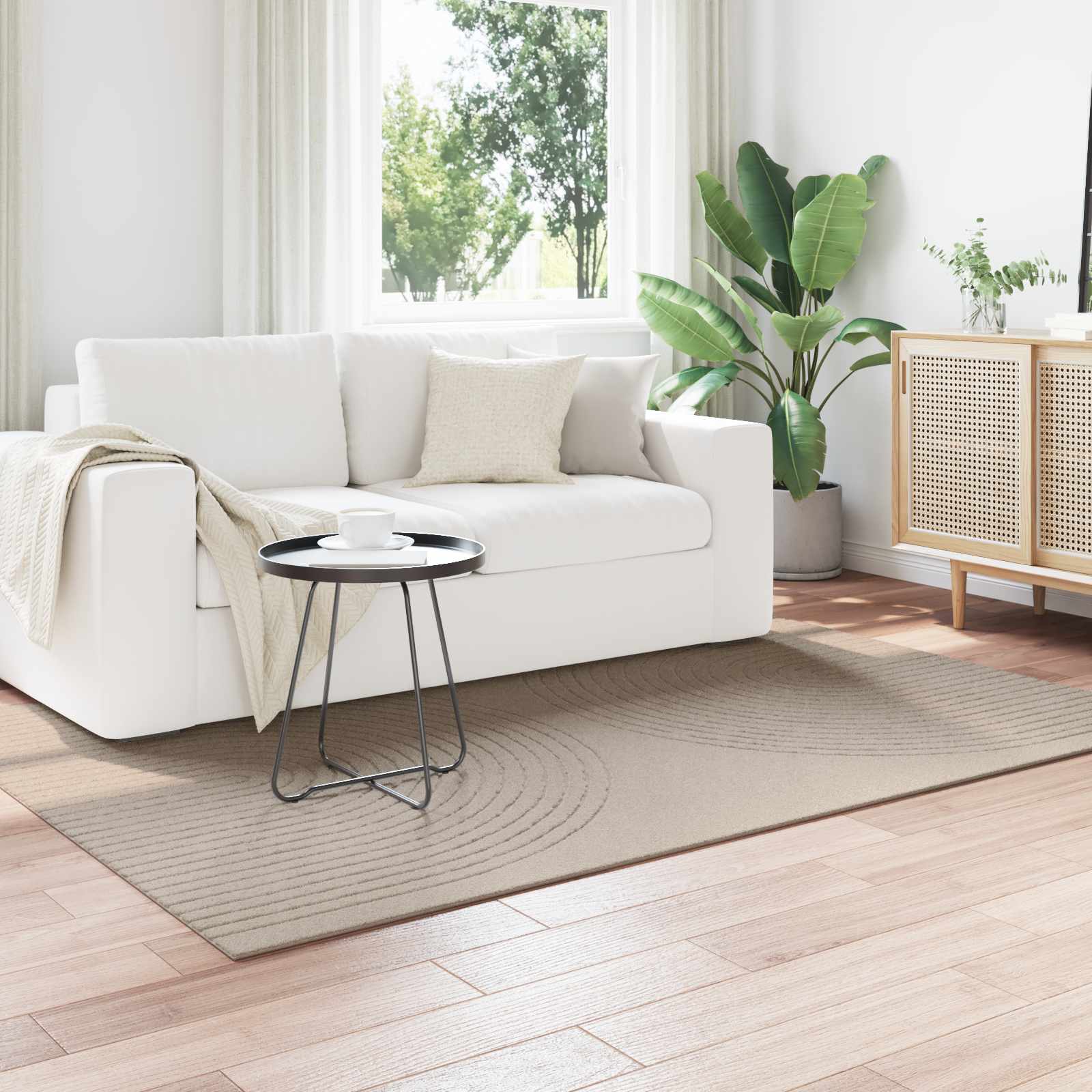 vidaXL Vloerkleden Rechthoekig Crème 150 x 80 cm