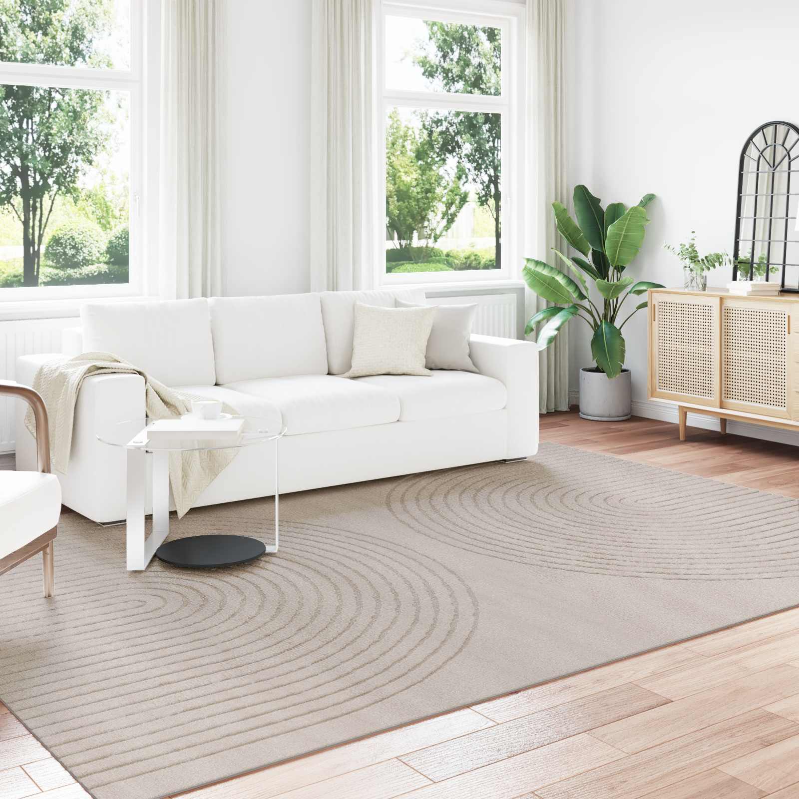 vidaXL Vloerkleden Rechthoekig Crème 150 x 80 cm