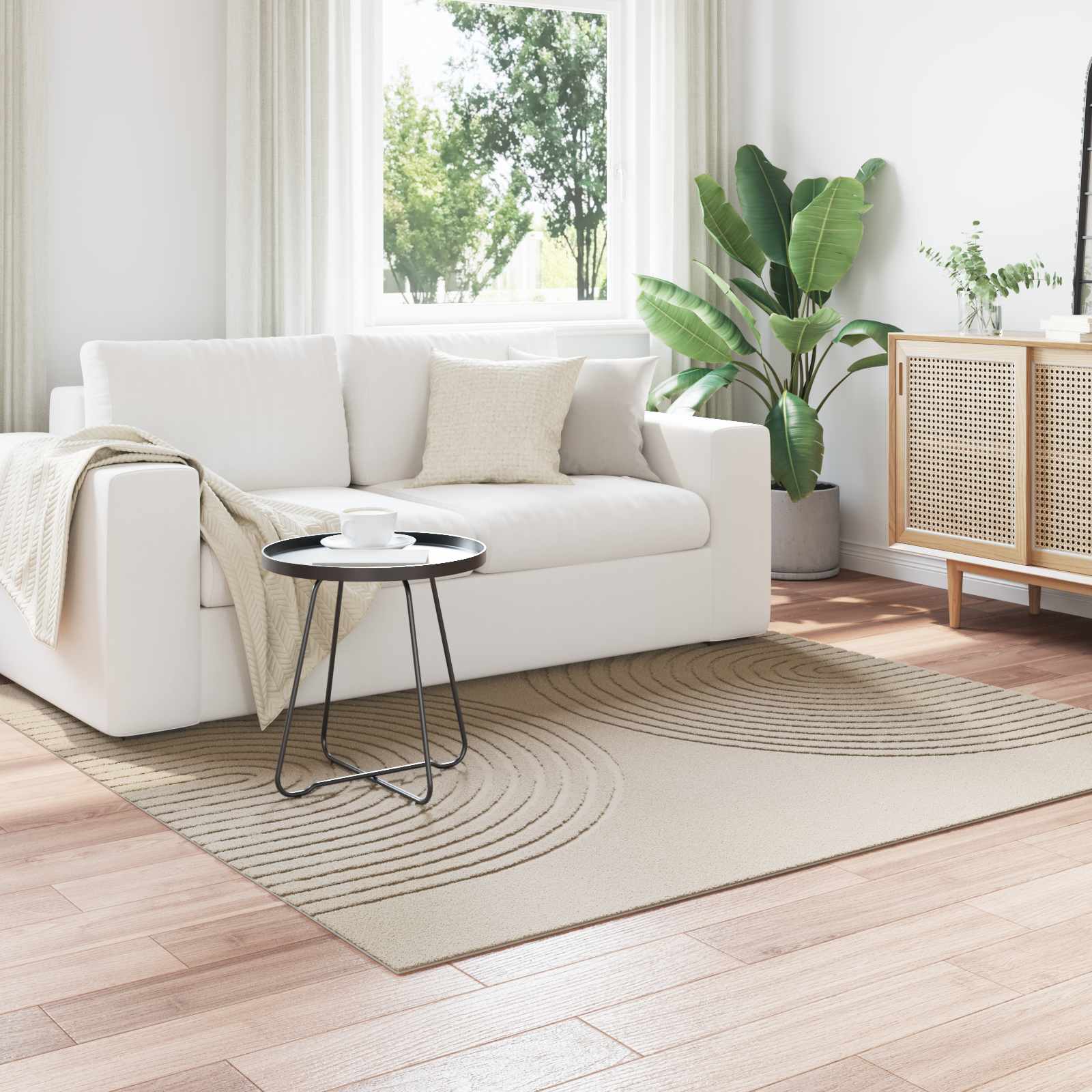 vidaXL Vloerkleden Rechthoekig Crème 150 x 80 cm